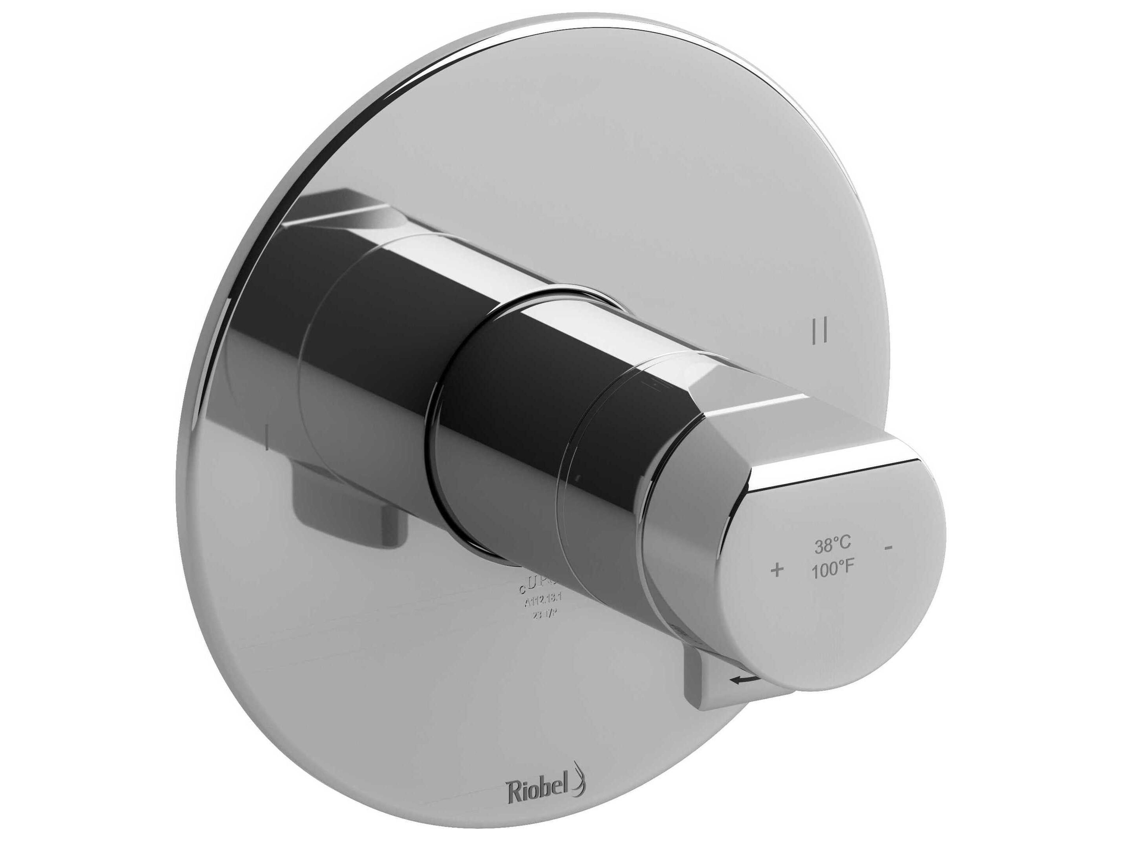 Parabola Chrome Thermostatic and Pressure Balance Trim with up to 3 Functions