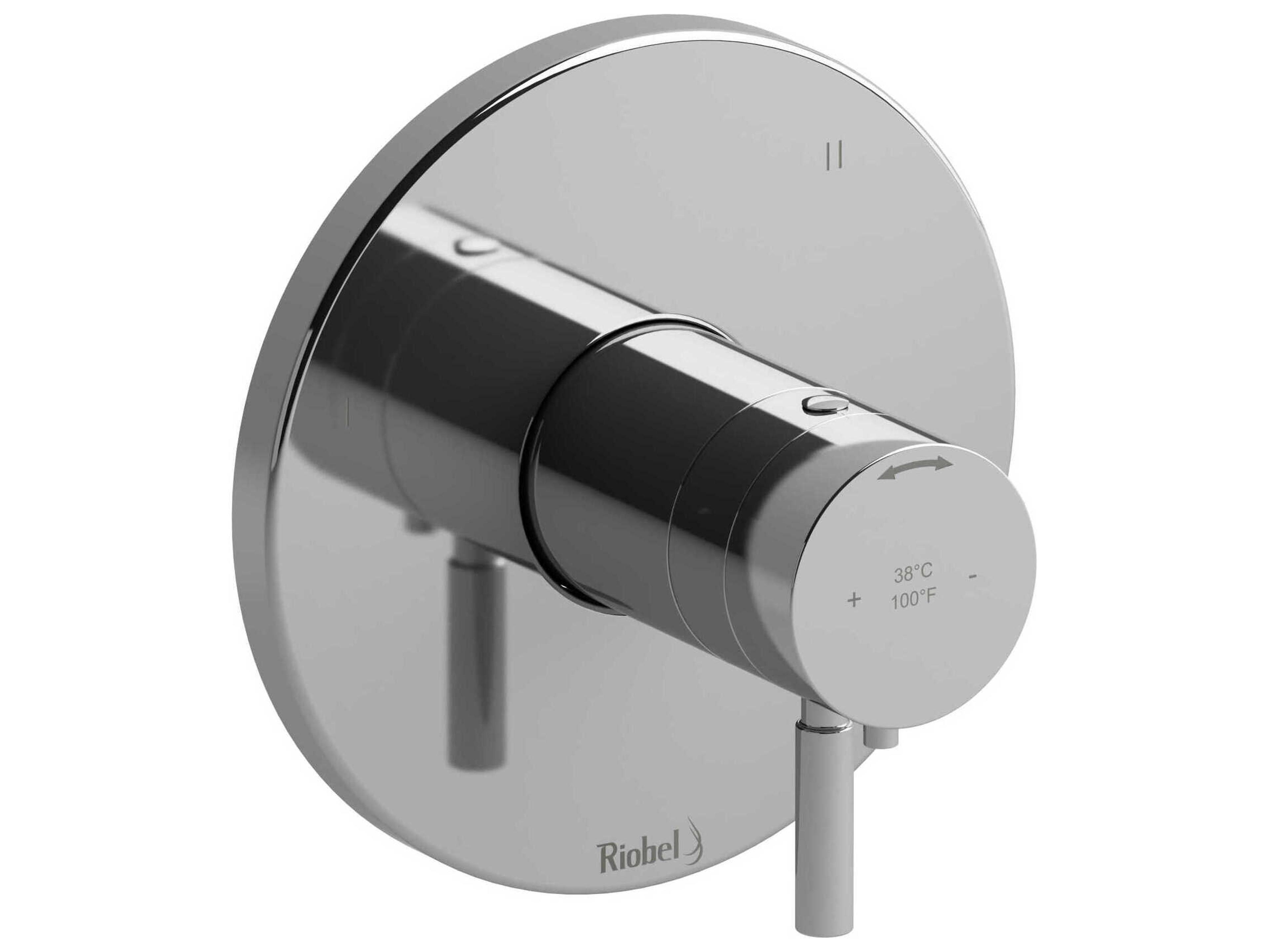 Riu Chrome Therm & Pressure Balance Trim with 5 Functions