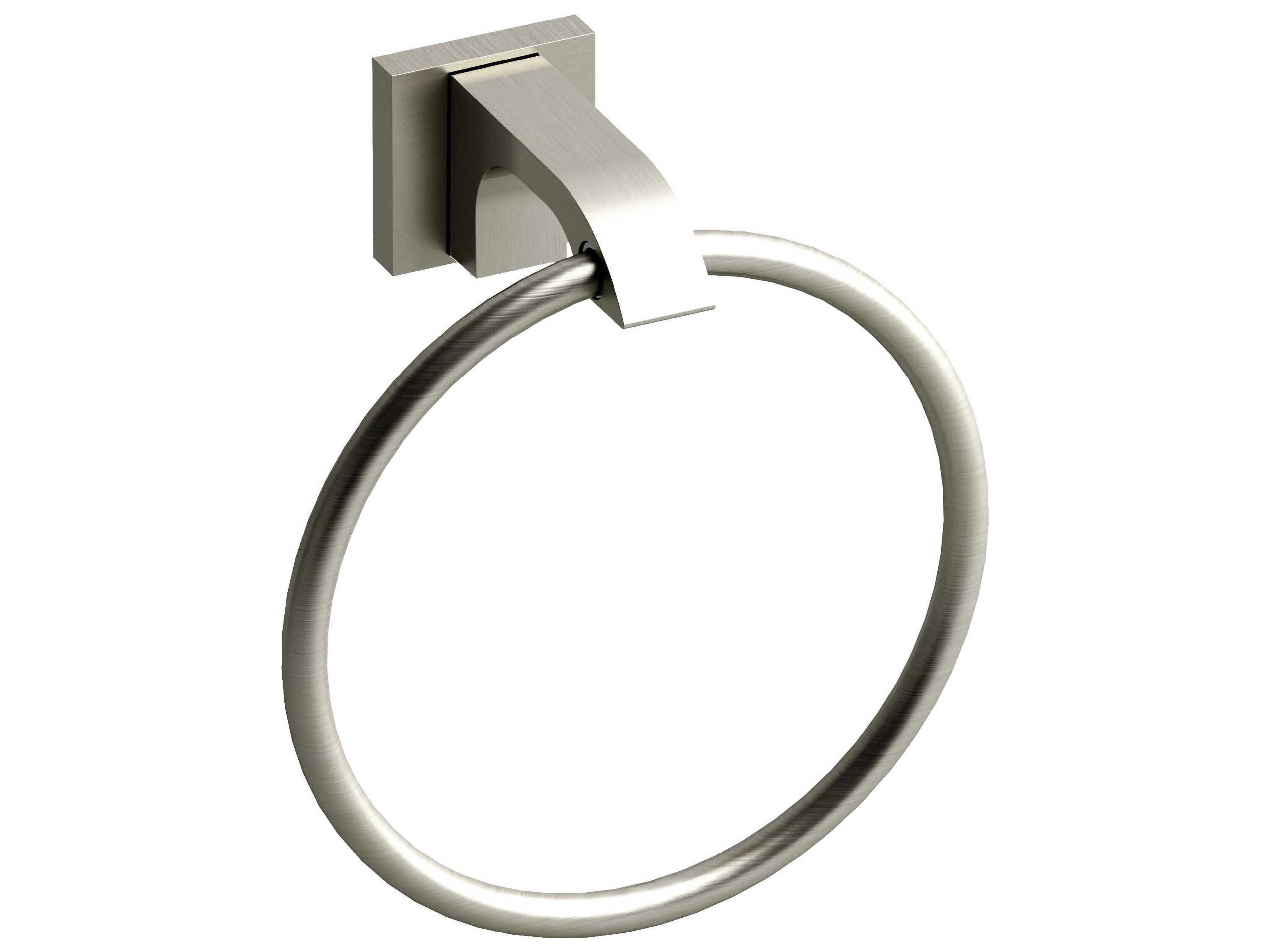 Zendo Brushed Nickel Towel Ring