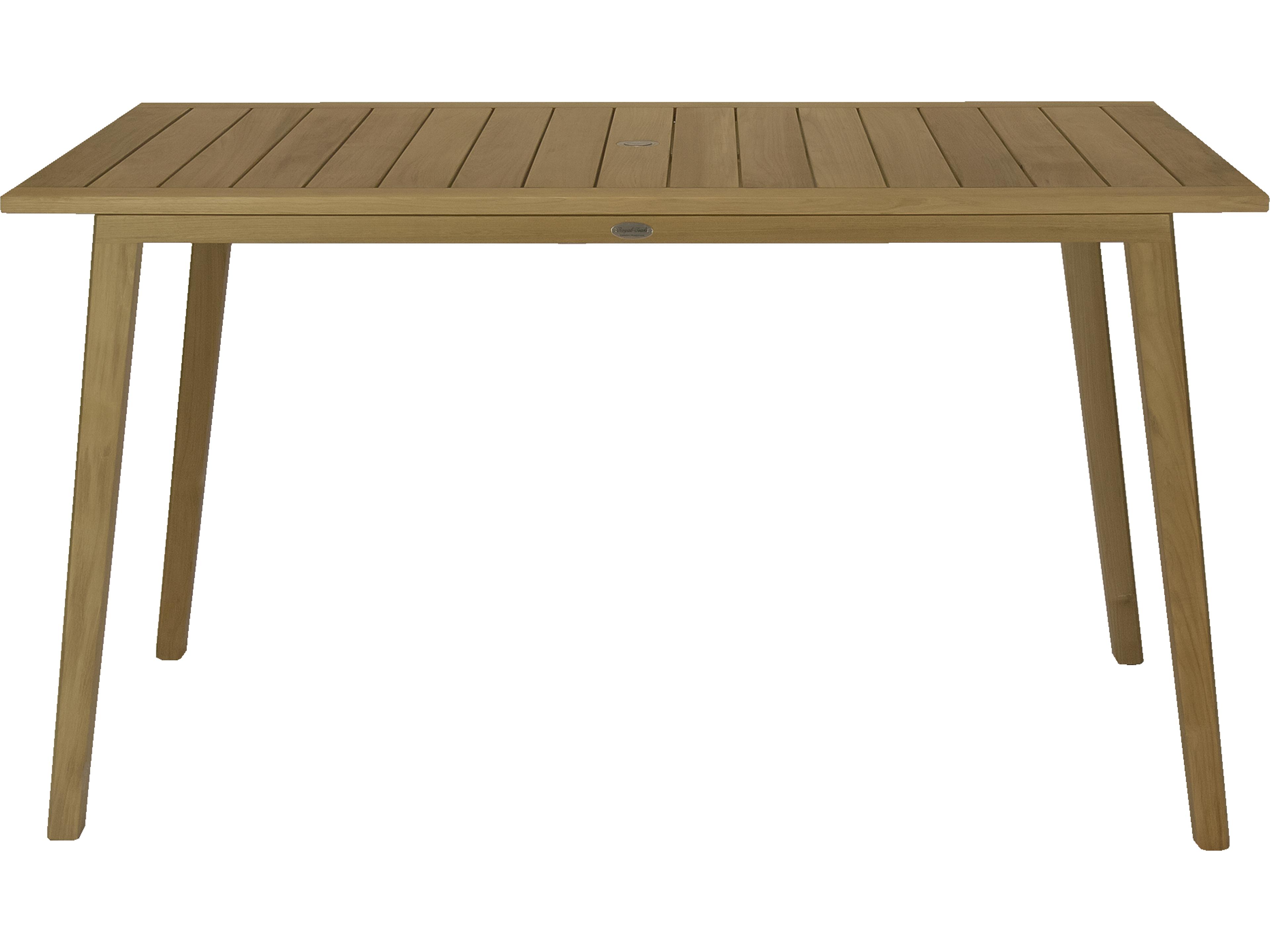 Royal Teak Collection Admiral Rectangular Outdoor Patio Bar Table