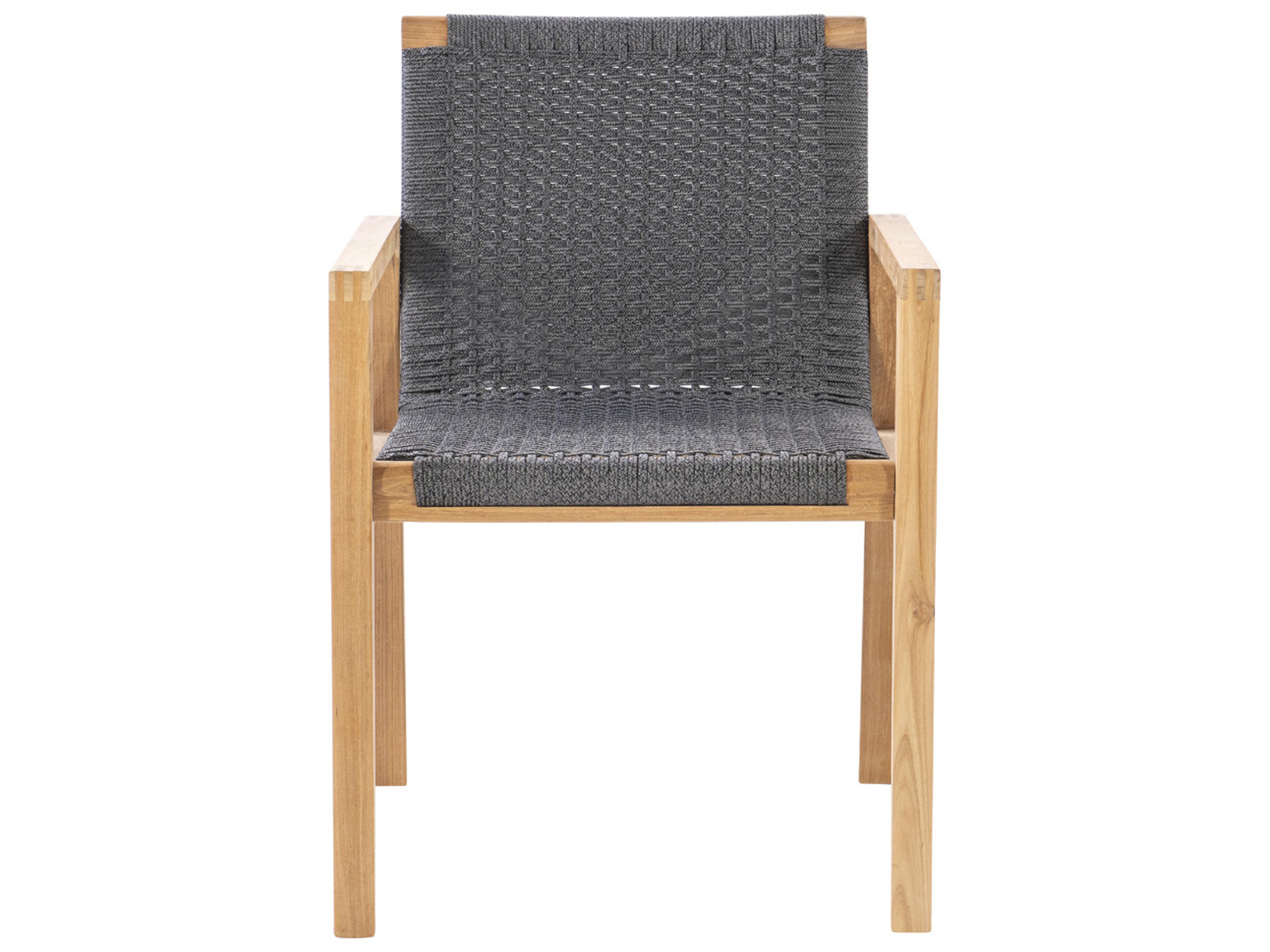 Royal Teak Collection Admiral Dining Chair in Charcoal