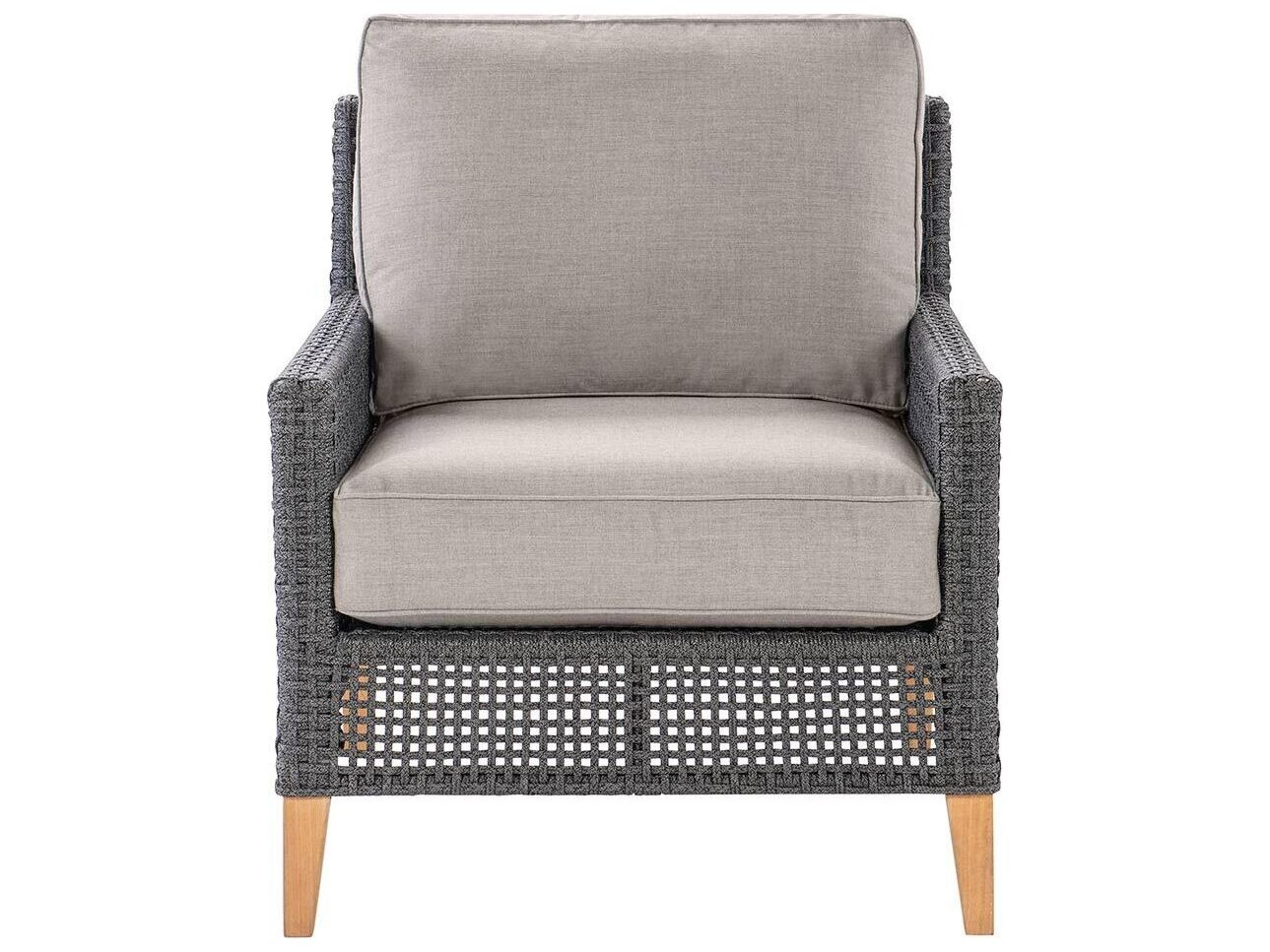 Royal Teak Collection Cannes Teak Cushion Arm Stationary Lounge Chair