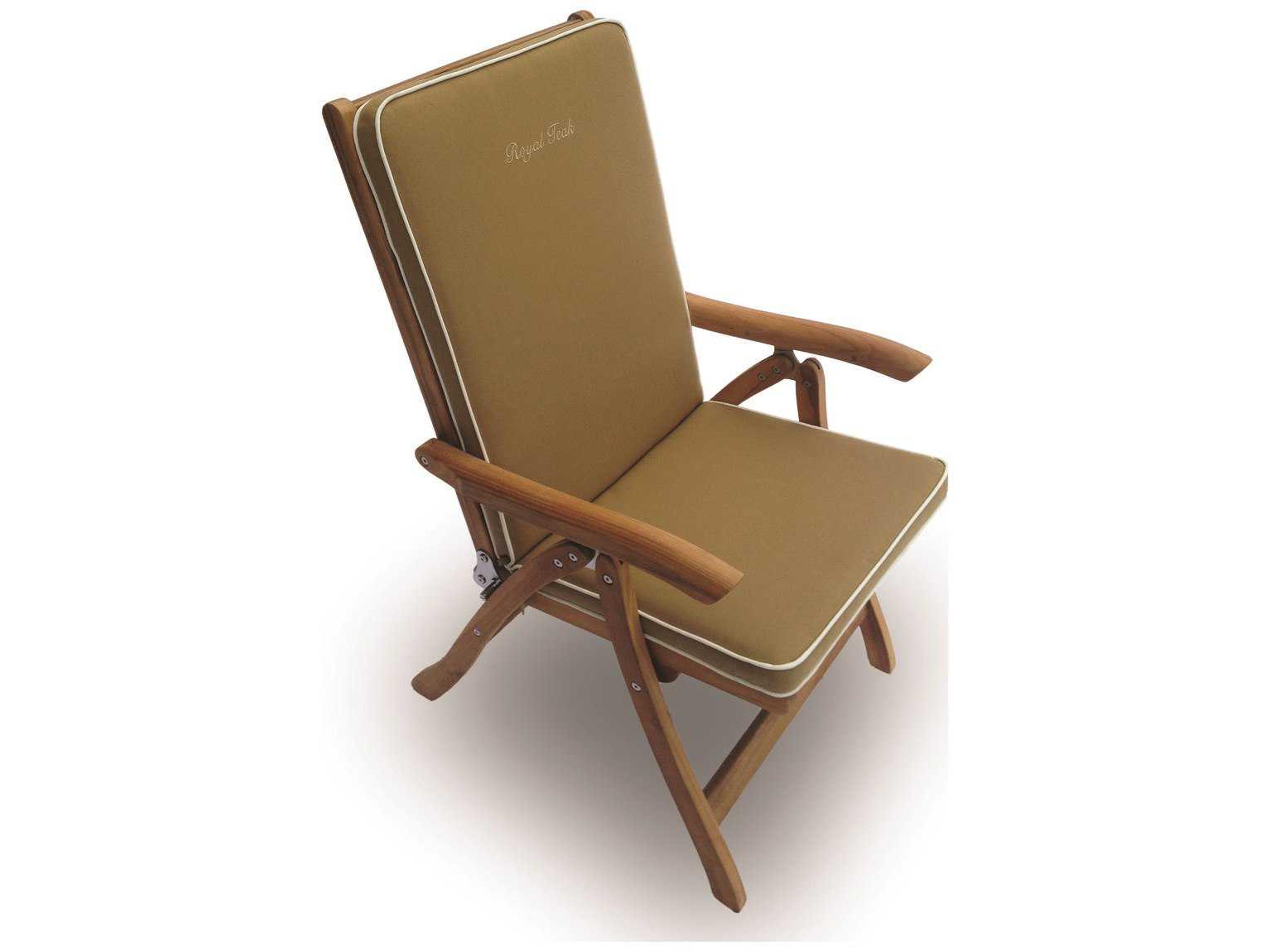 Royal Teak Collection Estate Reclining Outdoor Patio Lounge Chair