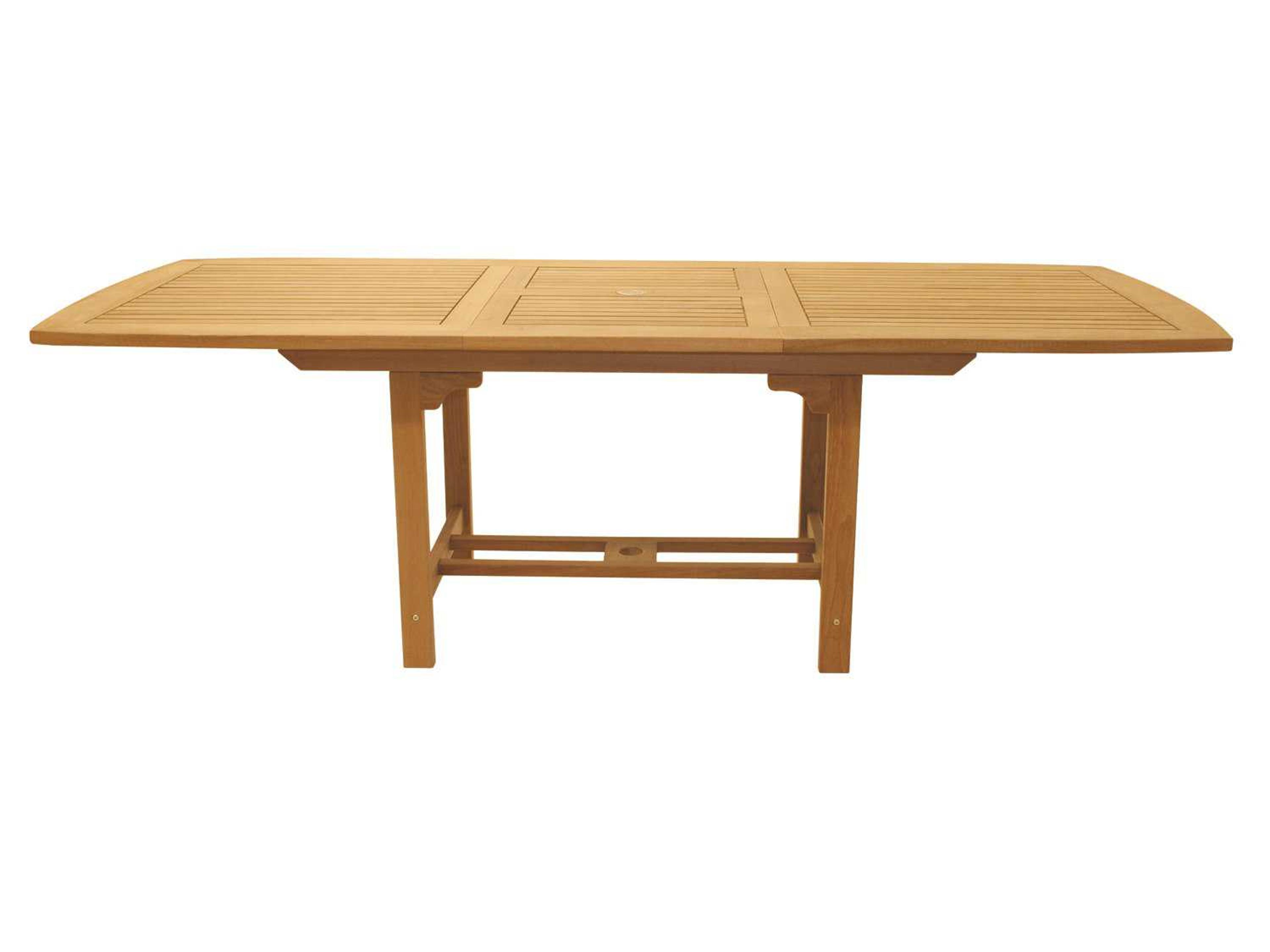 Expansion Rectangular Family Outdoor Patio Dining Table