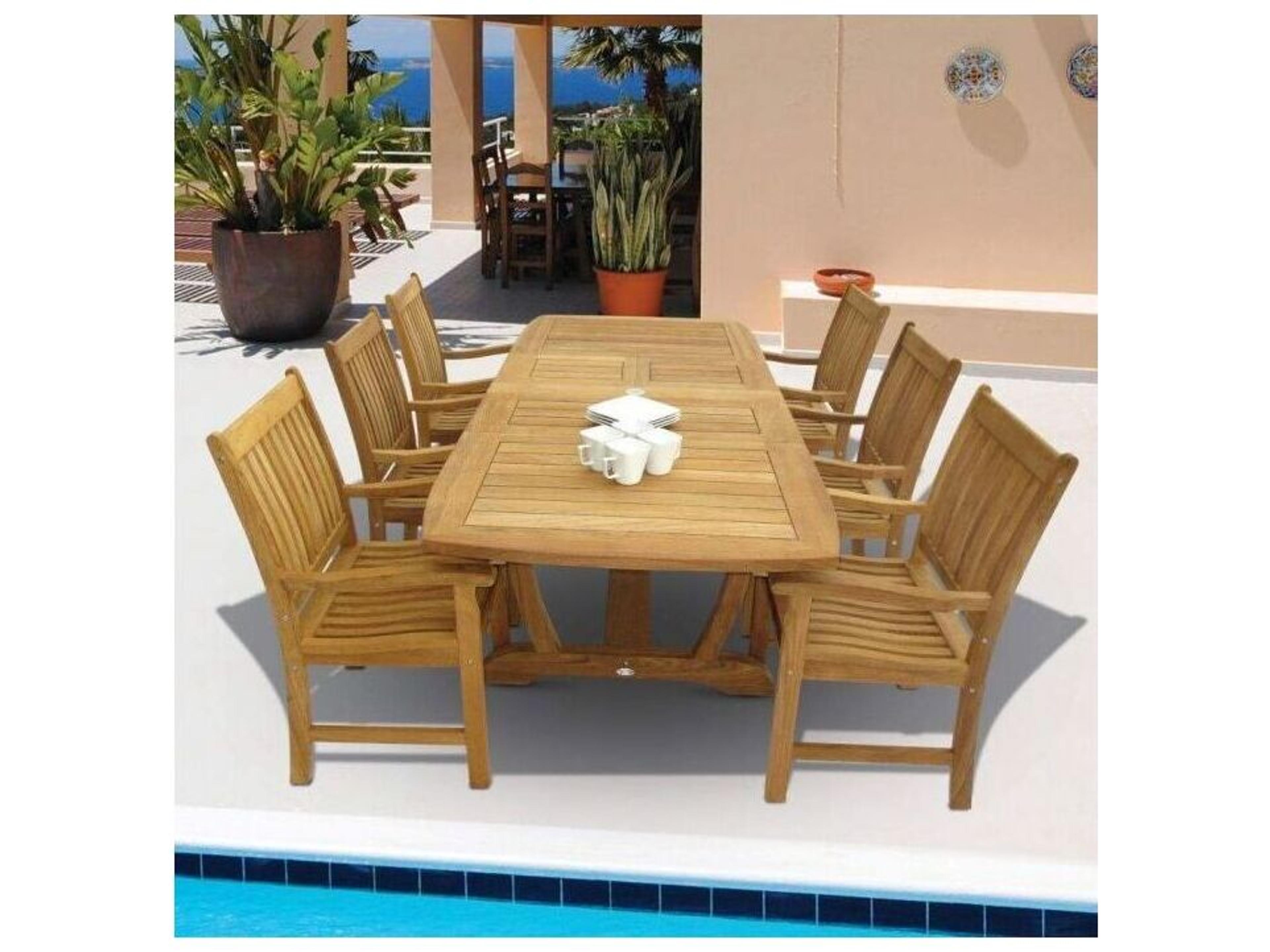 Royal Teak Collection Gala Expansion Table-Double Leaf