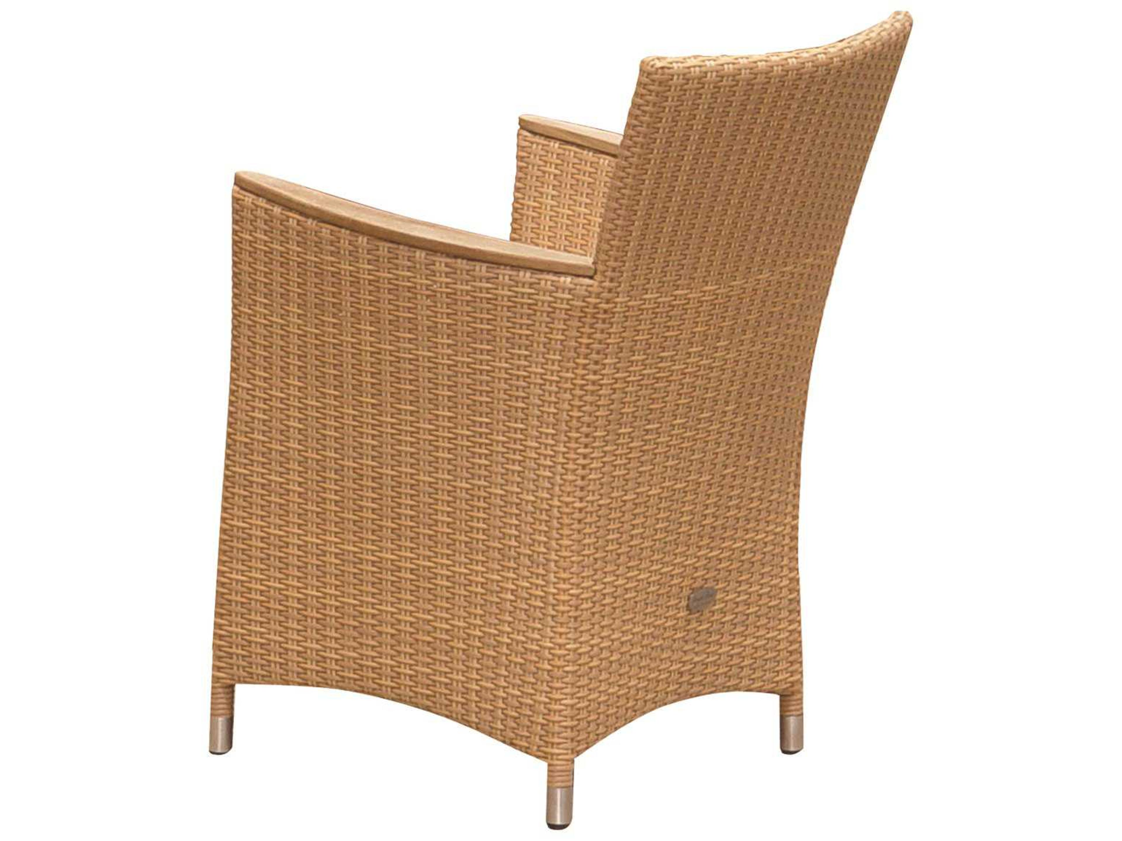 Royal Teak Helena Wicker Cushion Honey Patio Dining Chair