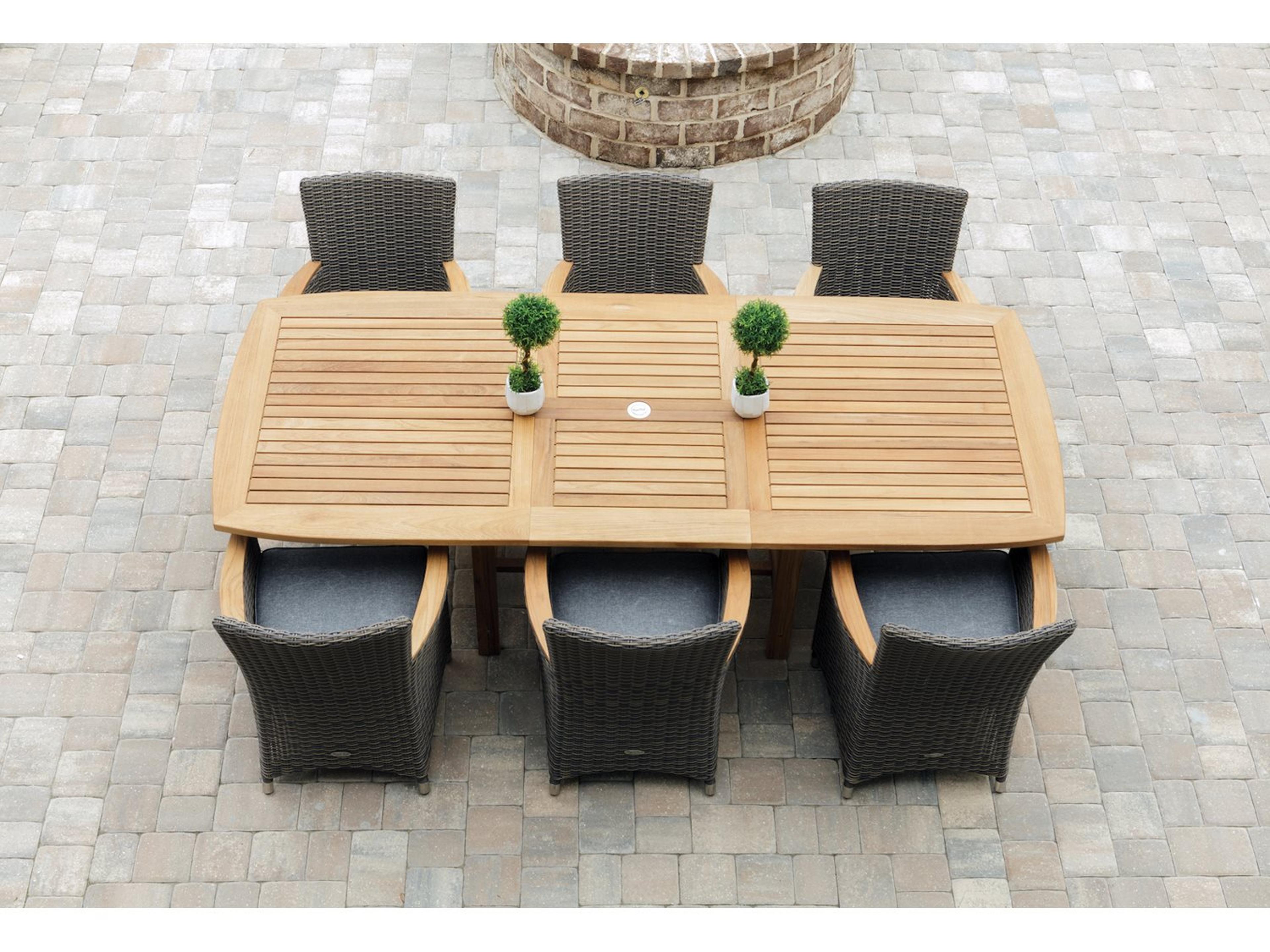 Helena Wicker Outdoor Patio Dining Set