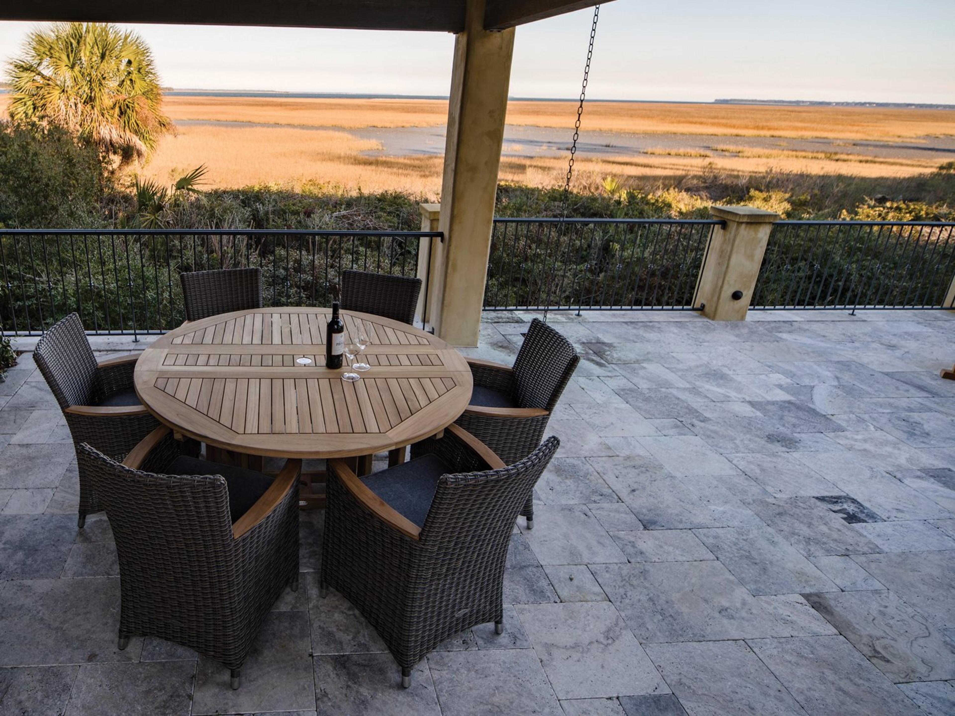 Helena Wicker Patio Dining Set