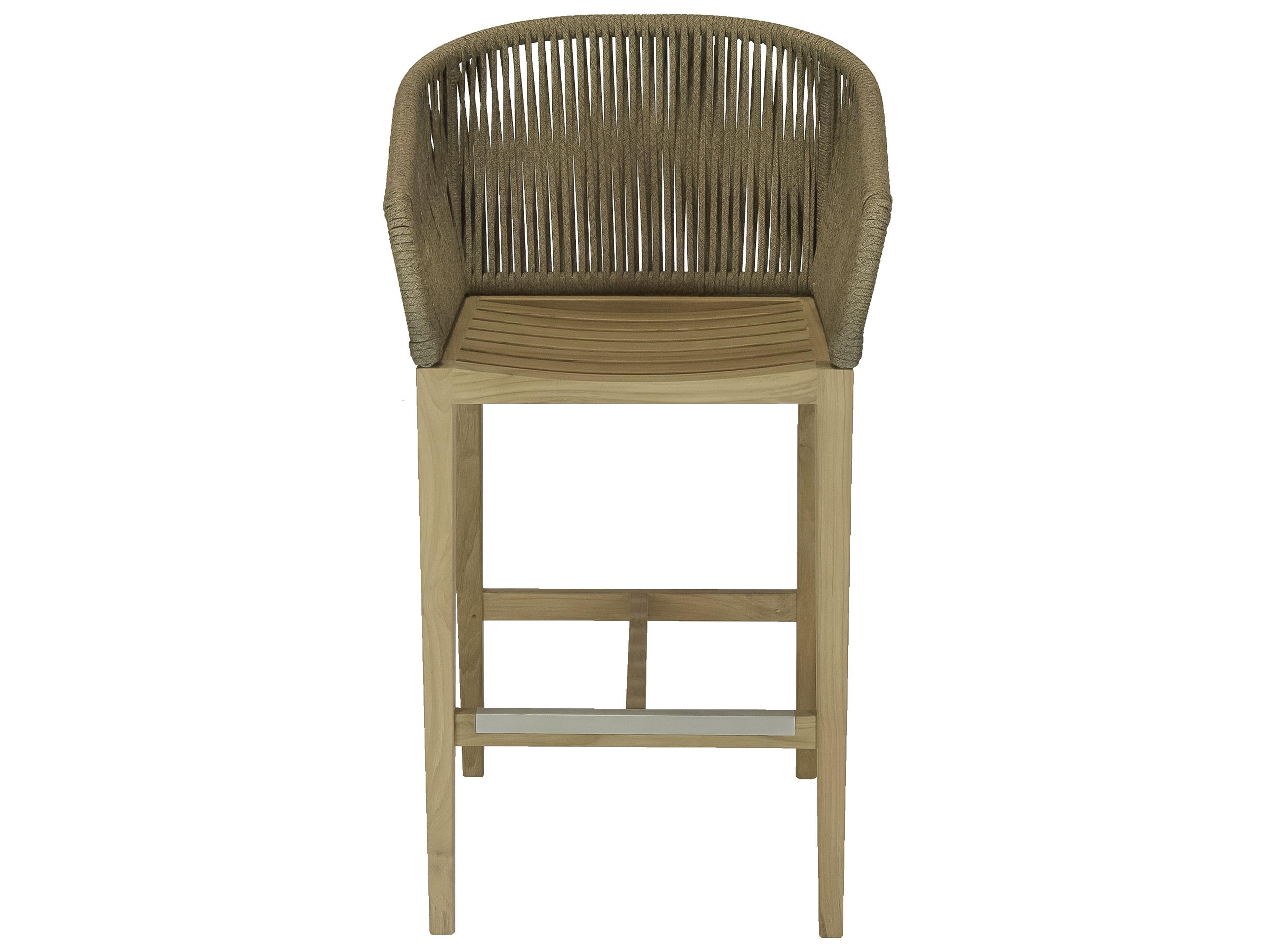 Royal Teak Collection Malibu Dessert Sand Outdoor Patio Bar Chair