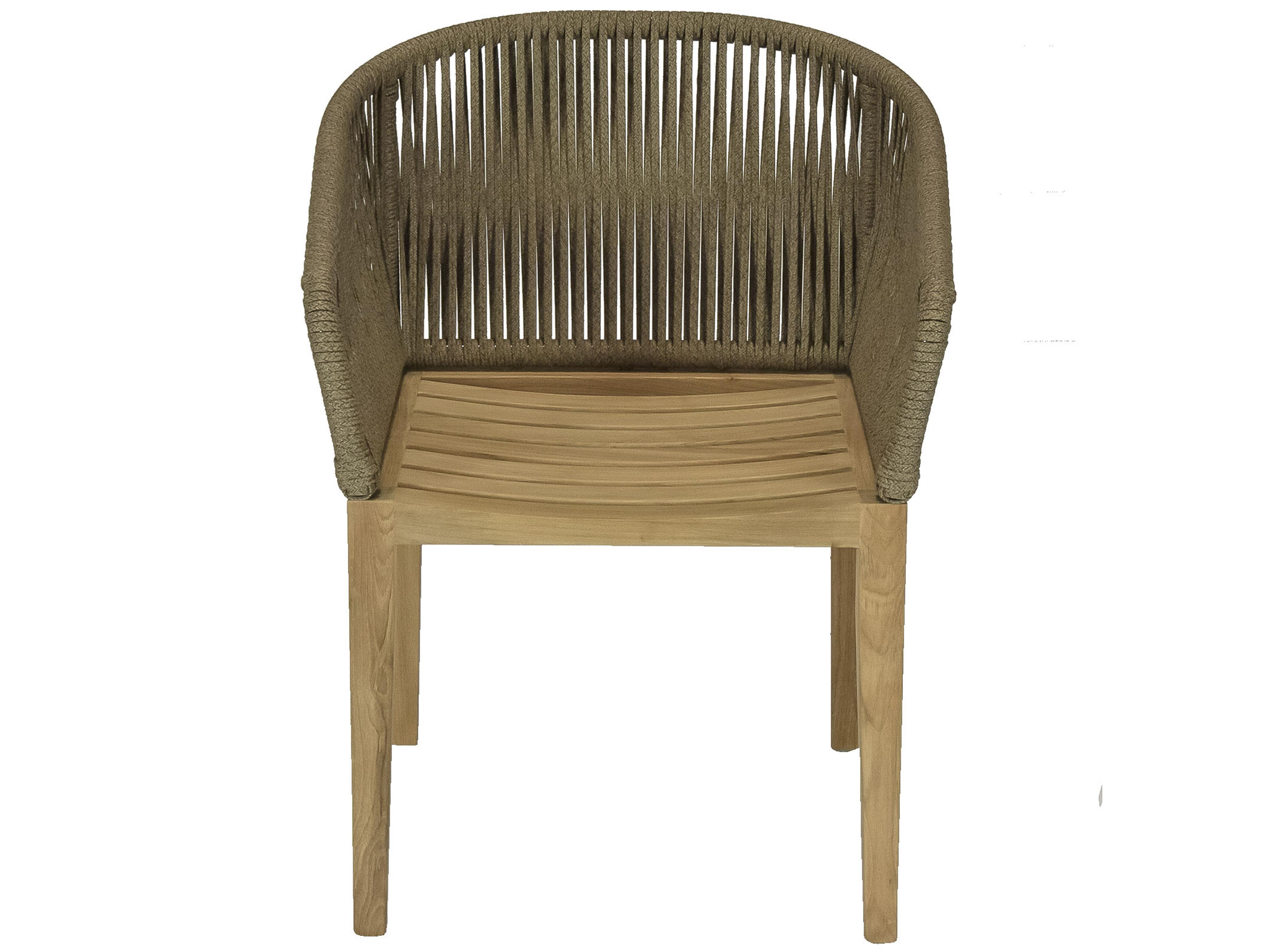 Royal Teak Collection Malibu Dessert Sand Outdoor Dining Arm Chair