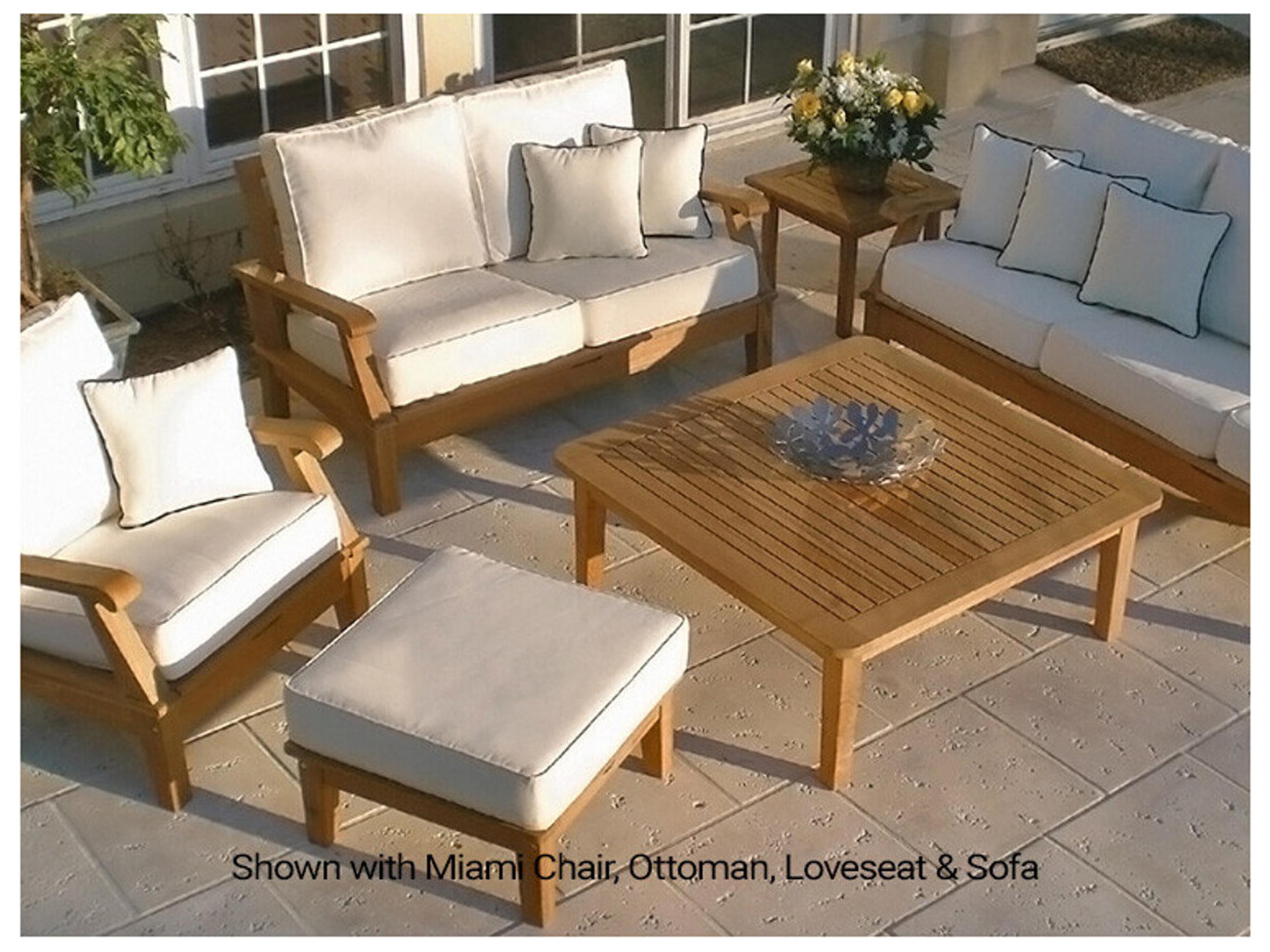 Royal Teak Collection Miami Loveseat / 2-Seater / FRAME ONLY