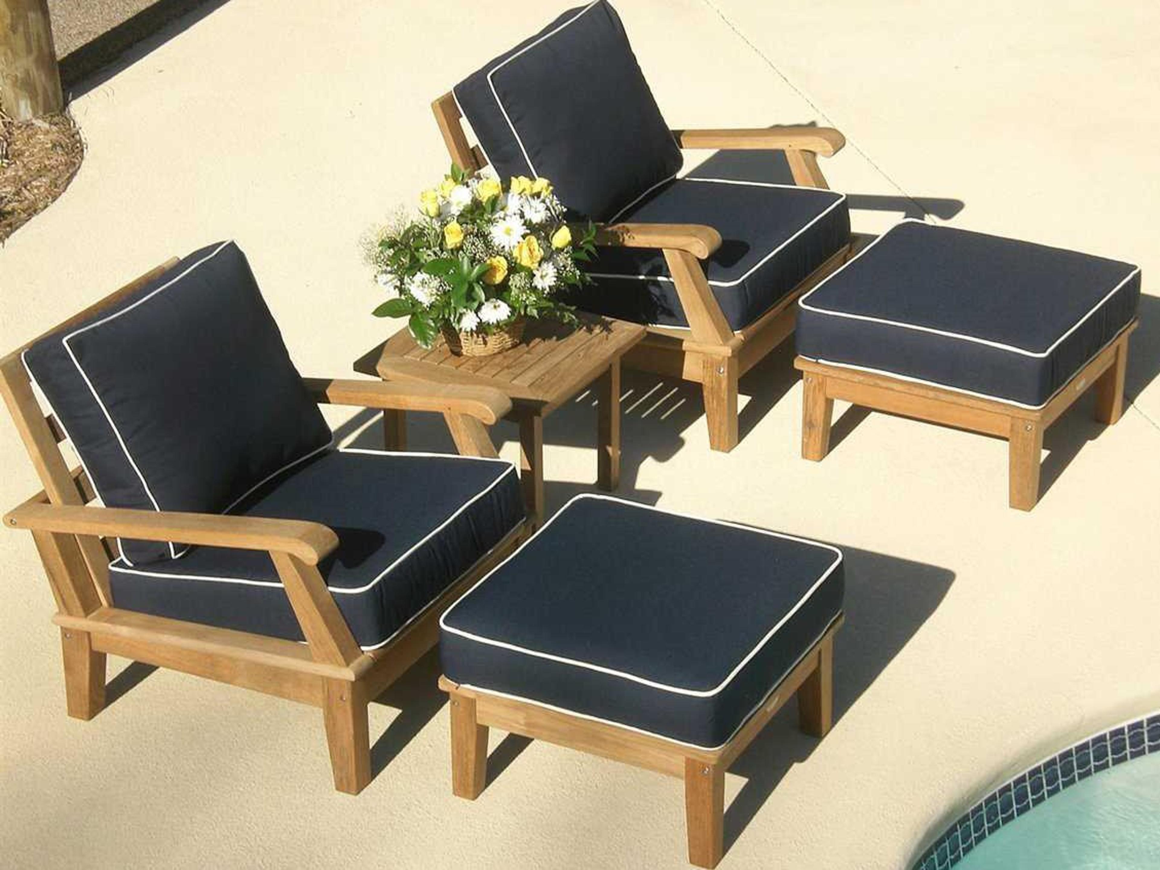 Miami Pool Cushion Patio Lounge Set
