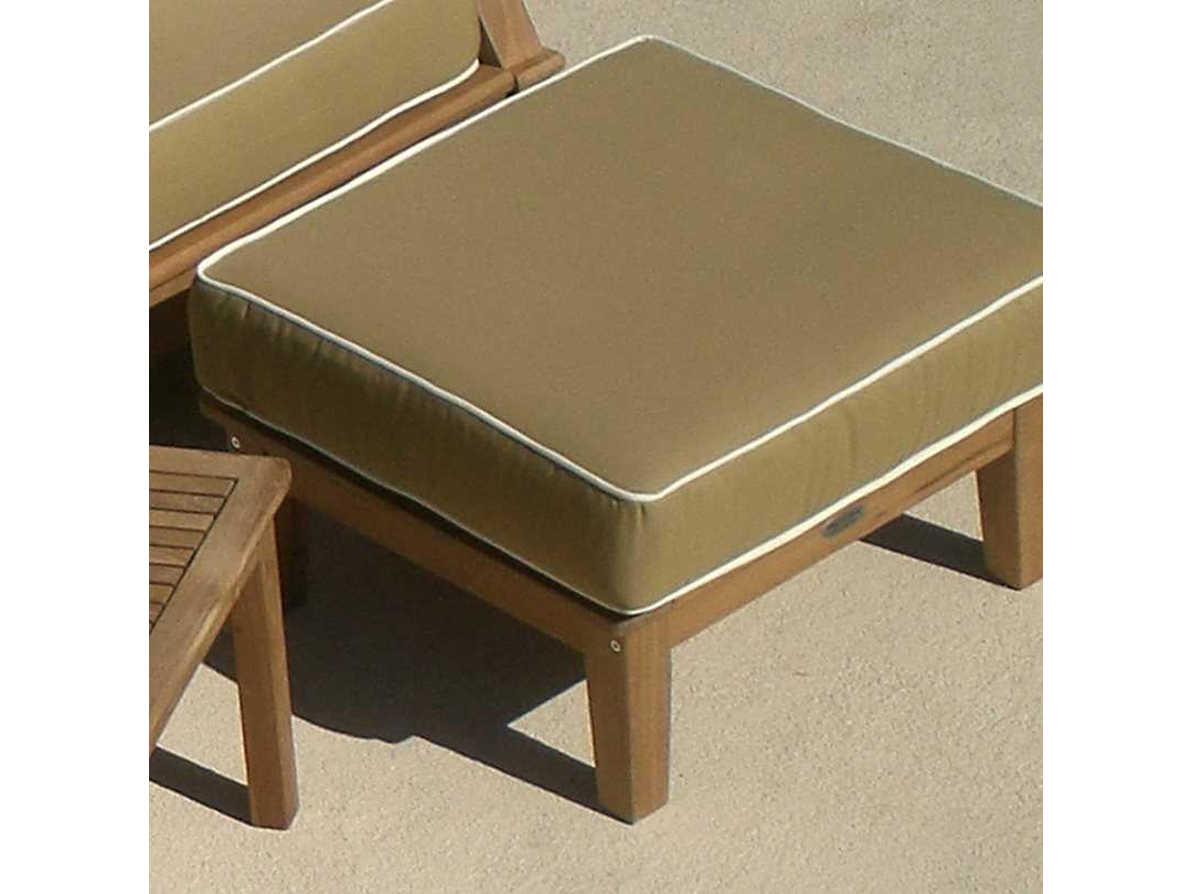 Royal Teak Collection Miami Cushion Outdoor Patio Ottoman