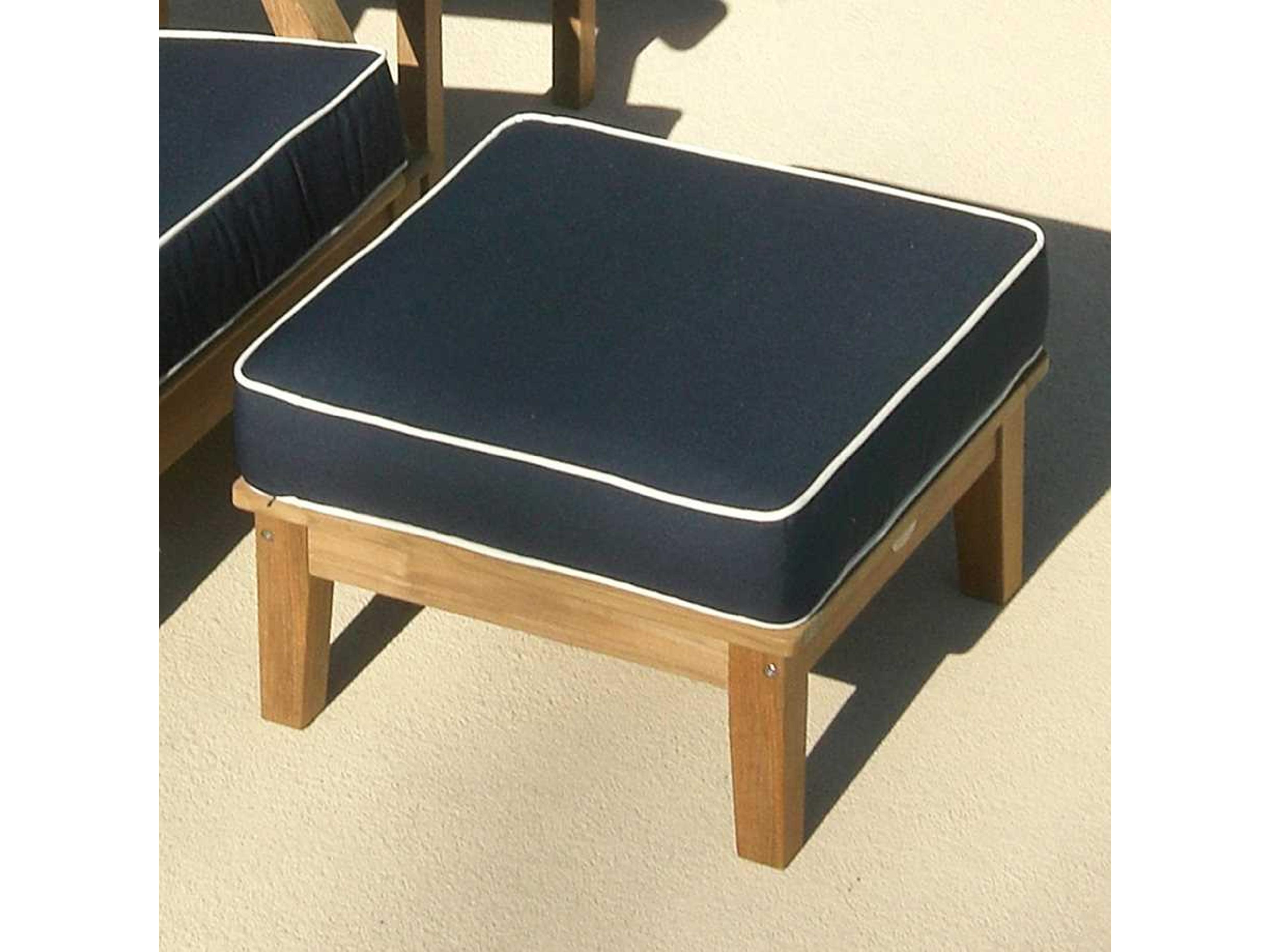 Royal Teak Collection Miami Cushion Outdoor Patio Ottoman