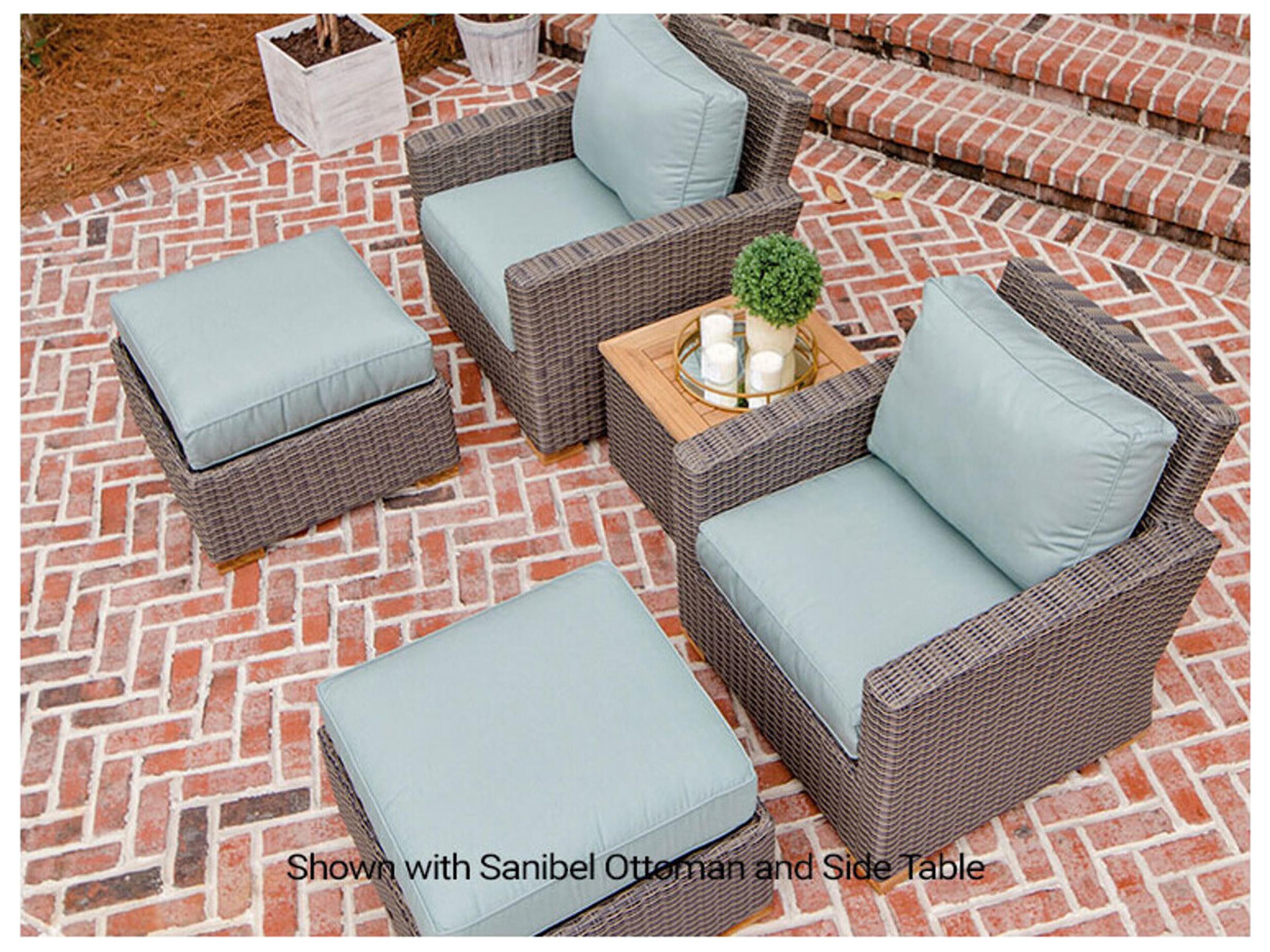 Royal Teak Collection Sanibel Patio Club Chair / FRAME ONLY