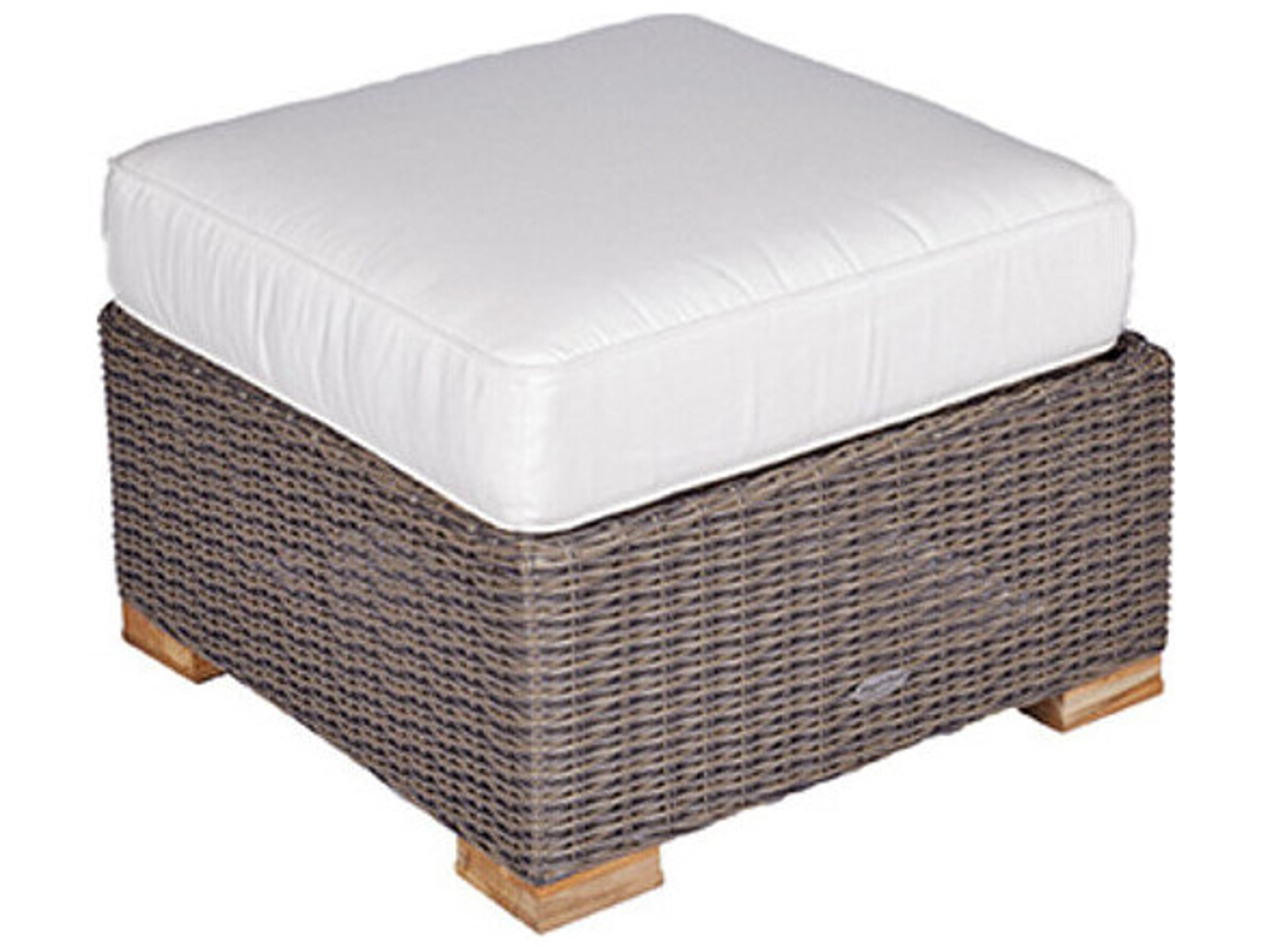 Royal Teak Collection Sanibel Outdoor Patio Ottoman / FRAME ONLY