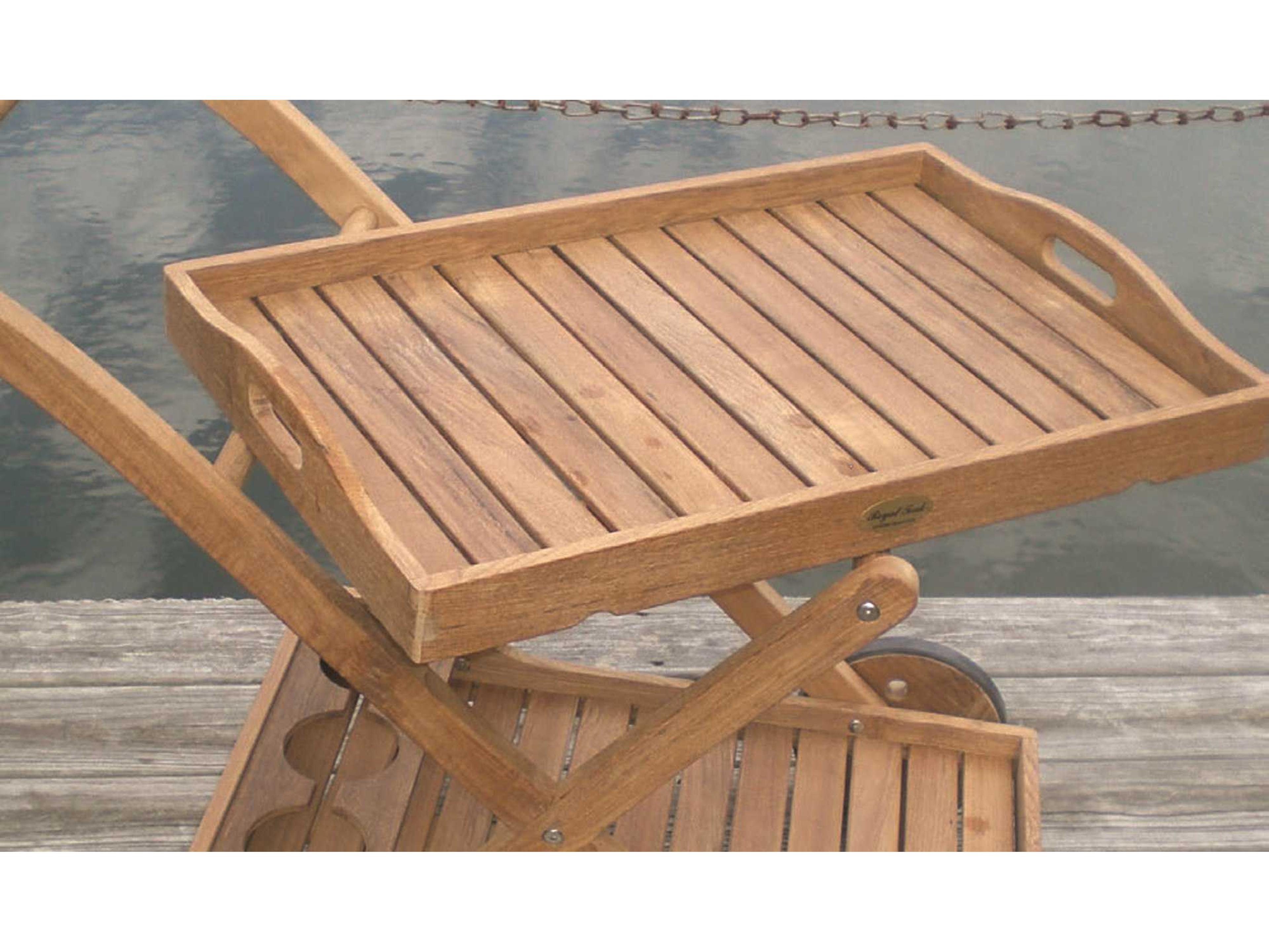 Royal Teak Collection Tray Cart