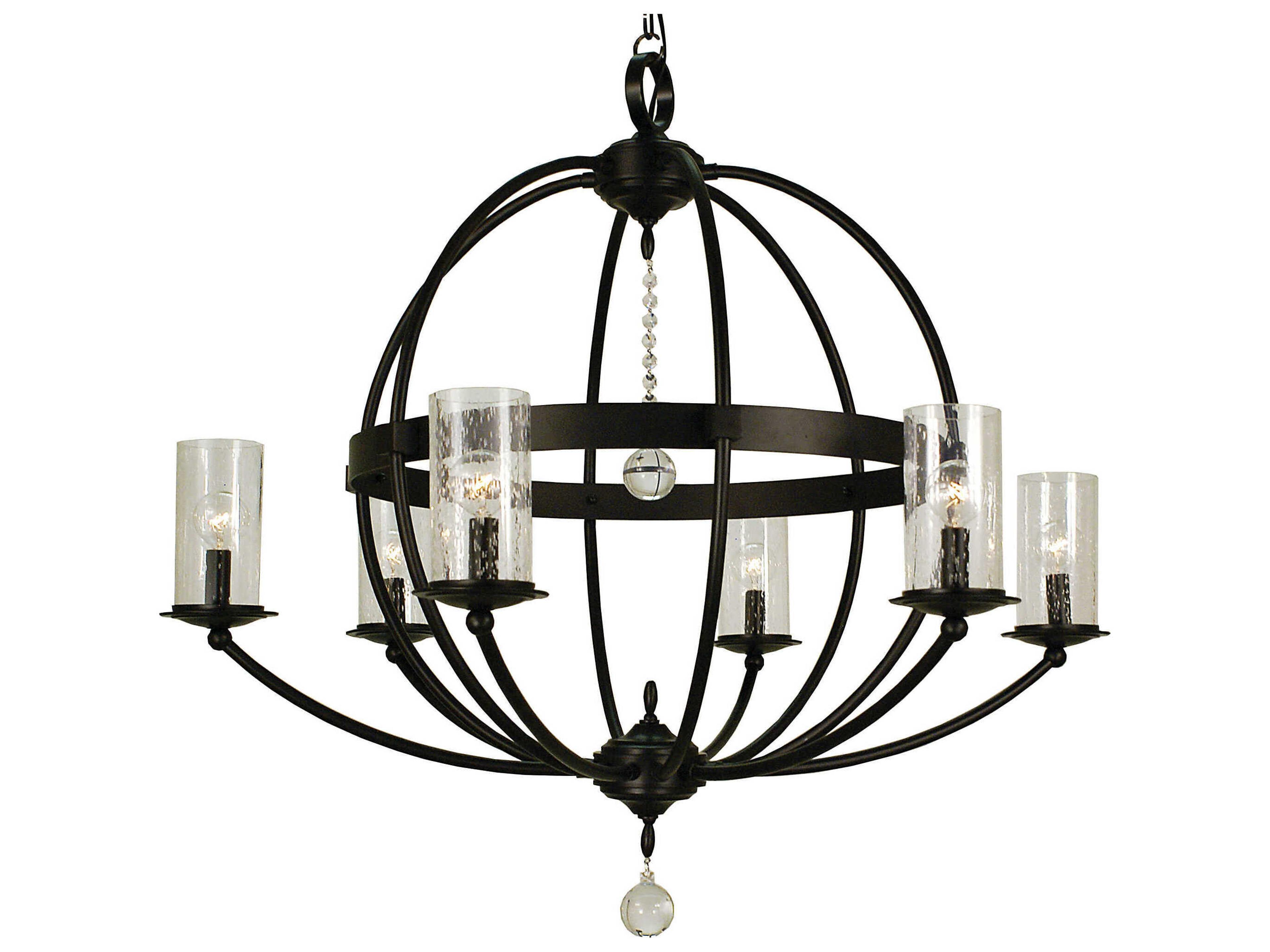 Compass 6-Light Crystal Globe Chandelier
