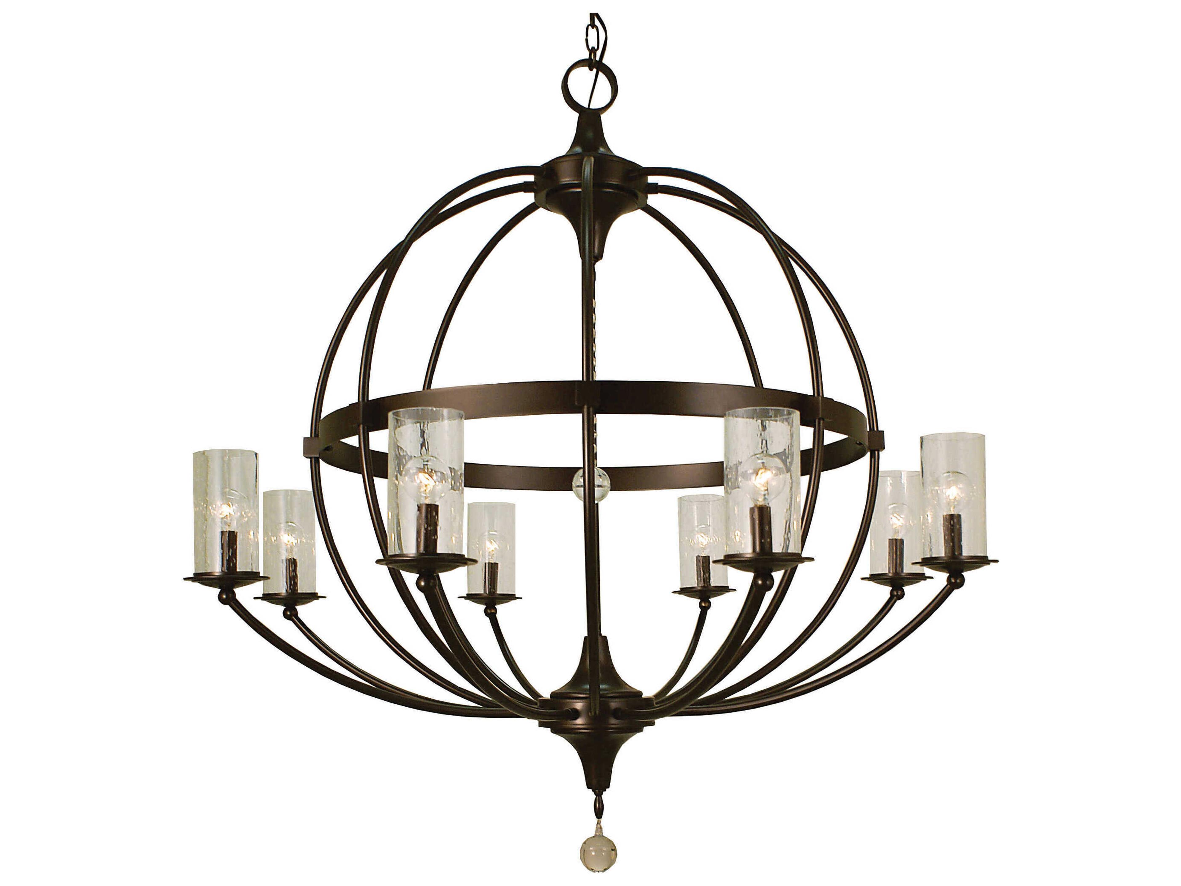 Compass 8-Light Crystal Globe Chandelier
