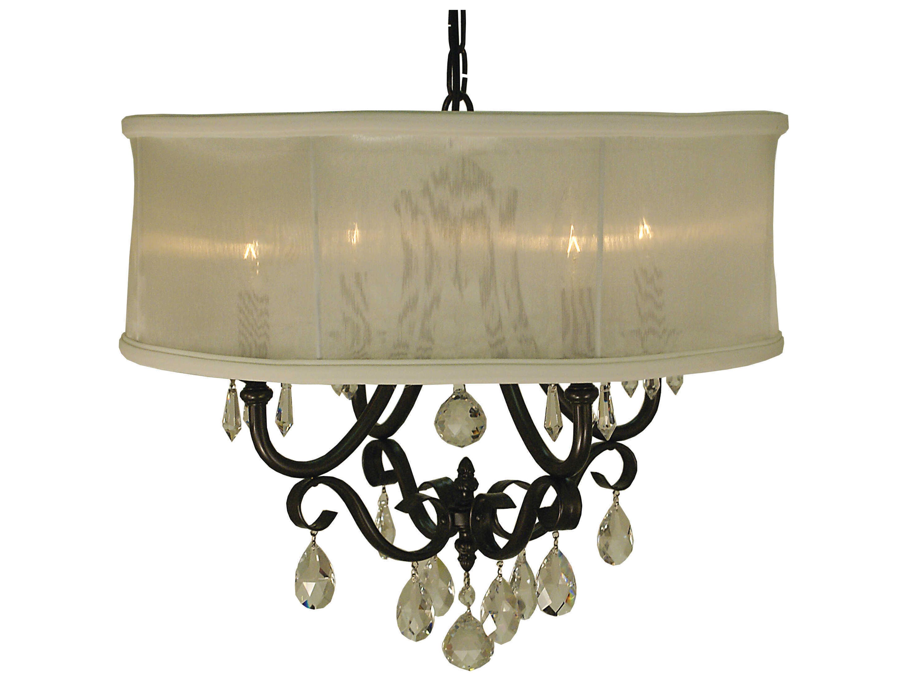 Liebestraum 4-Light Off White Chandelier