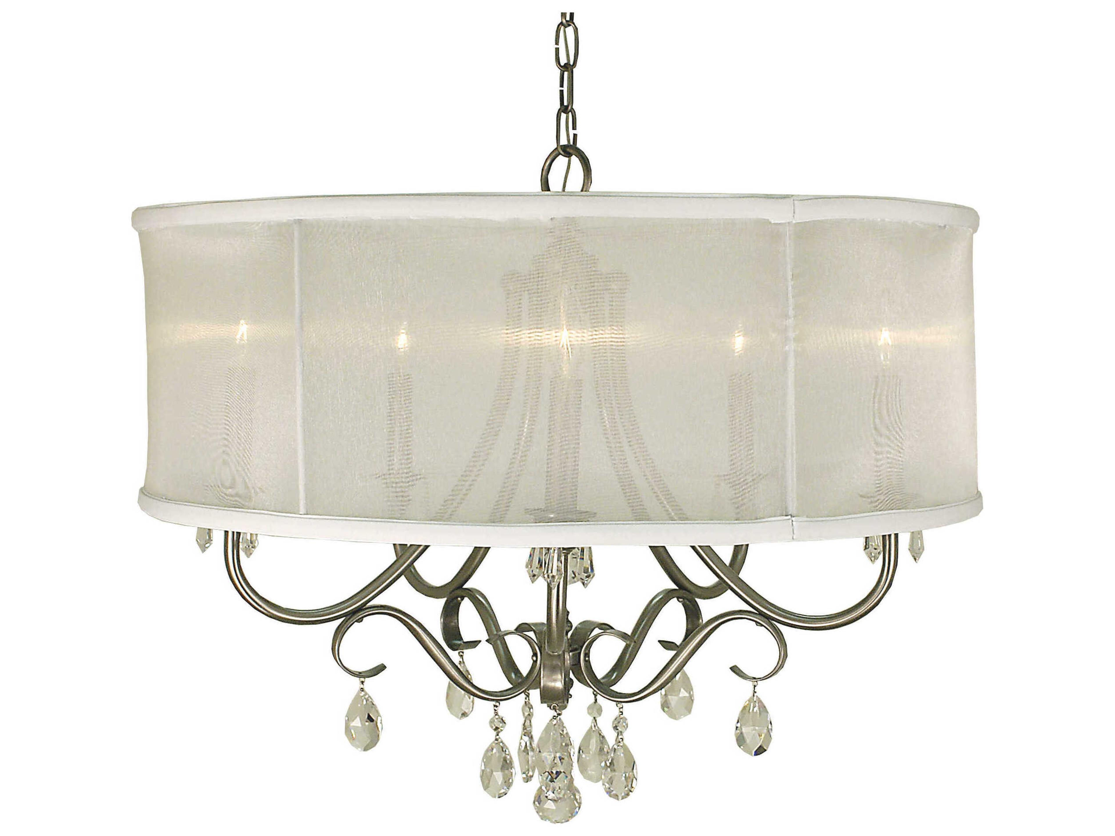 Liebestraum 5-Light White Chandelier
