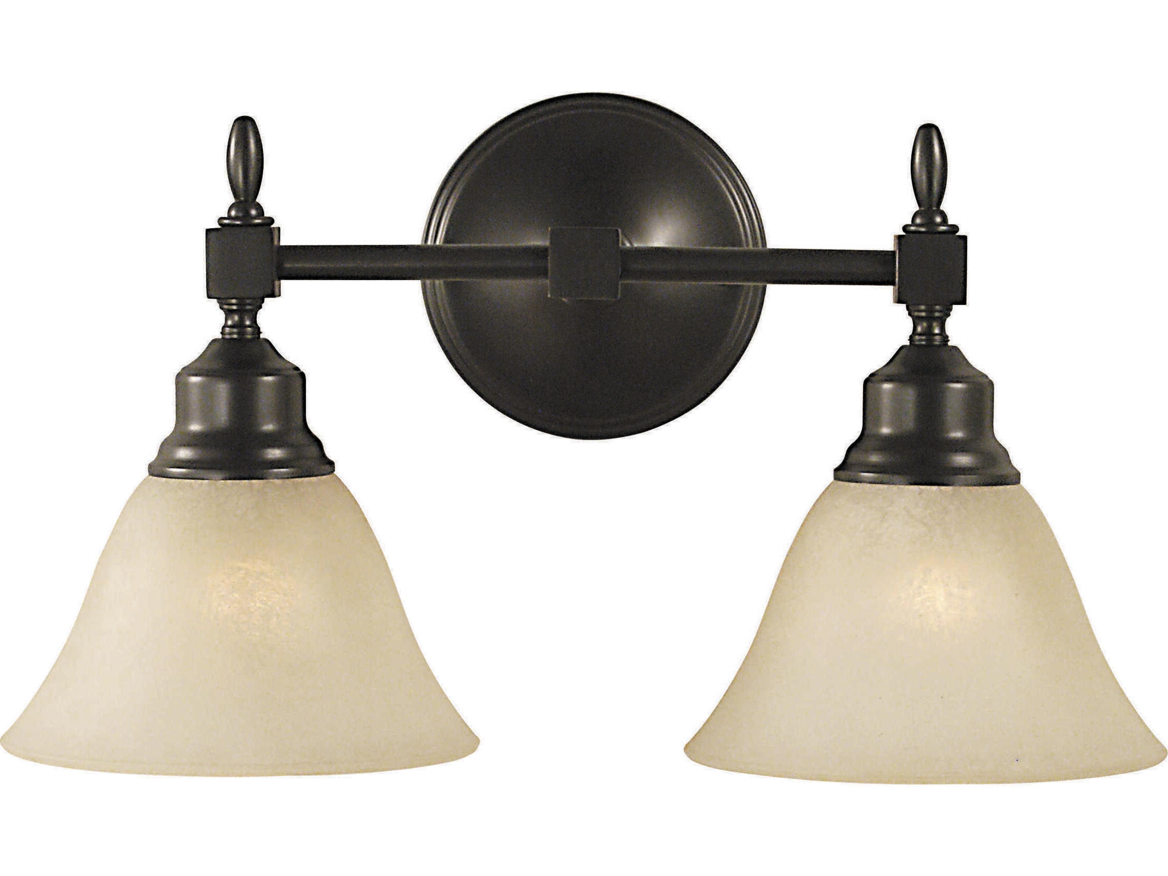 Taylor 2-Light Glass Vanity Light
