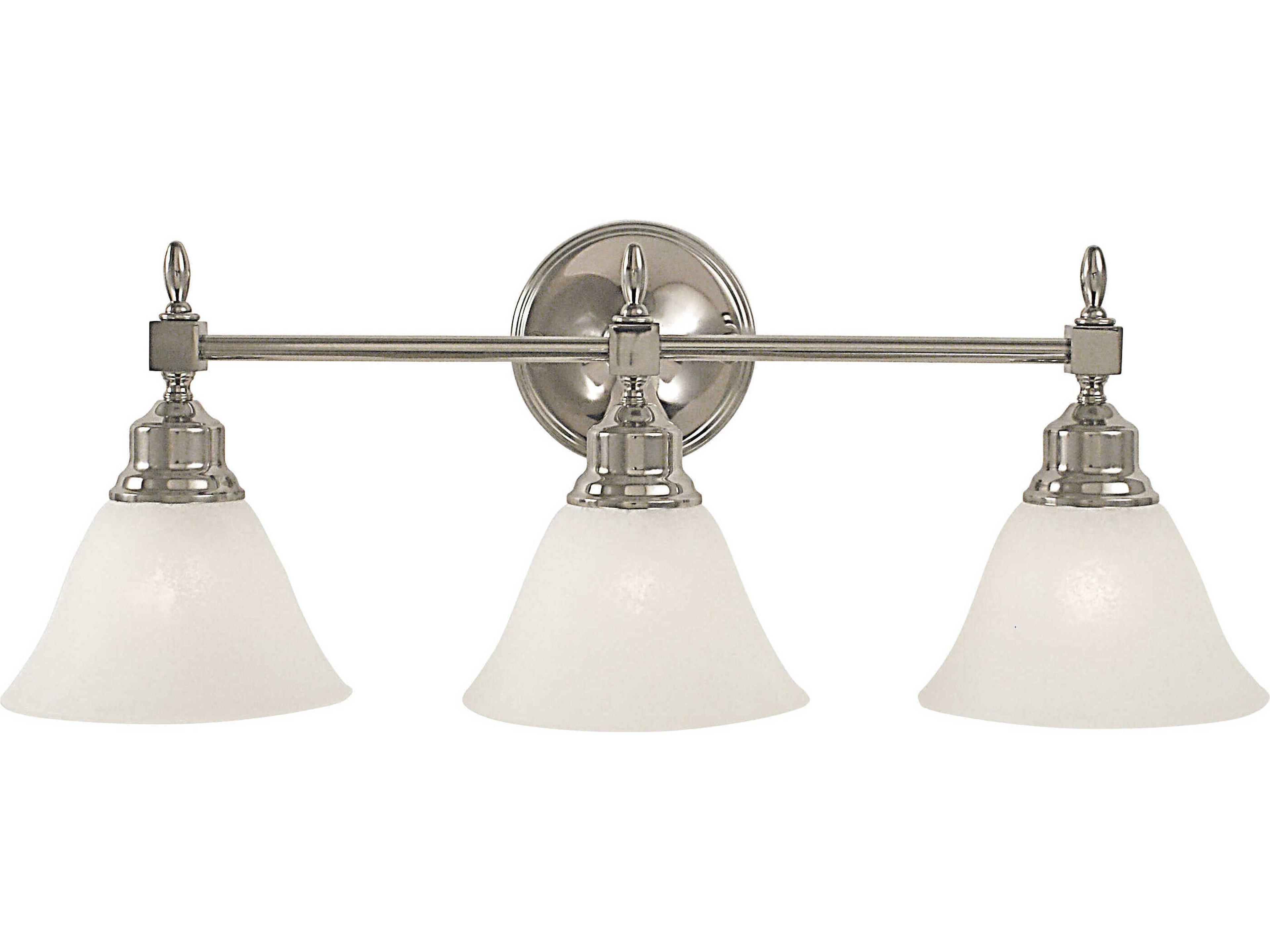 Taylor 3-Light Steel Glass Vanity Light