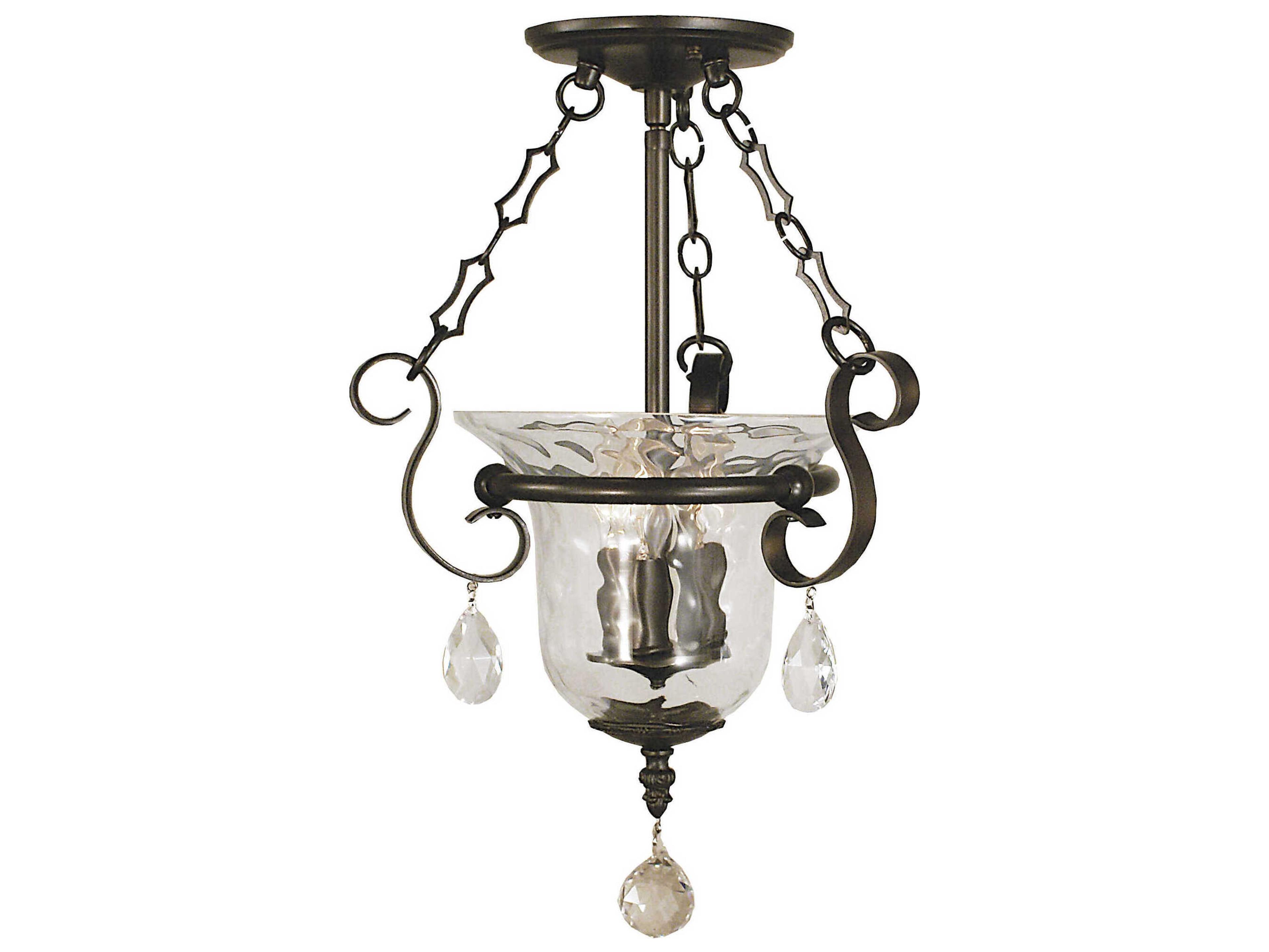 Carcassonne 3-Light Semi Flush Mount