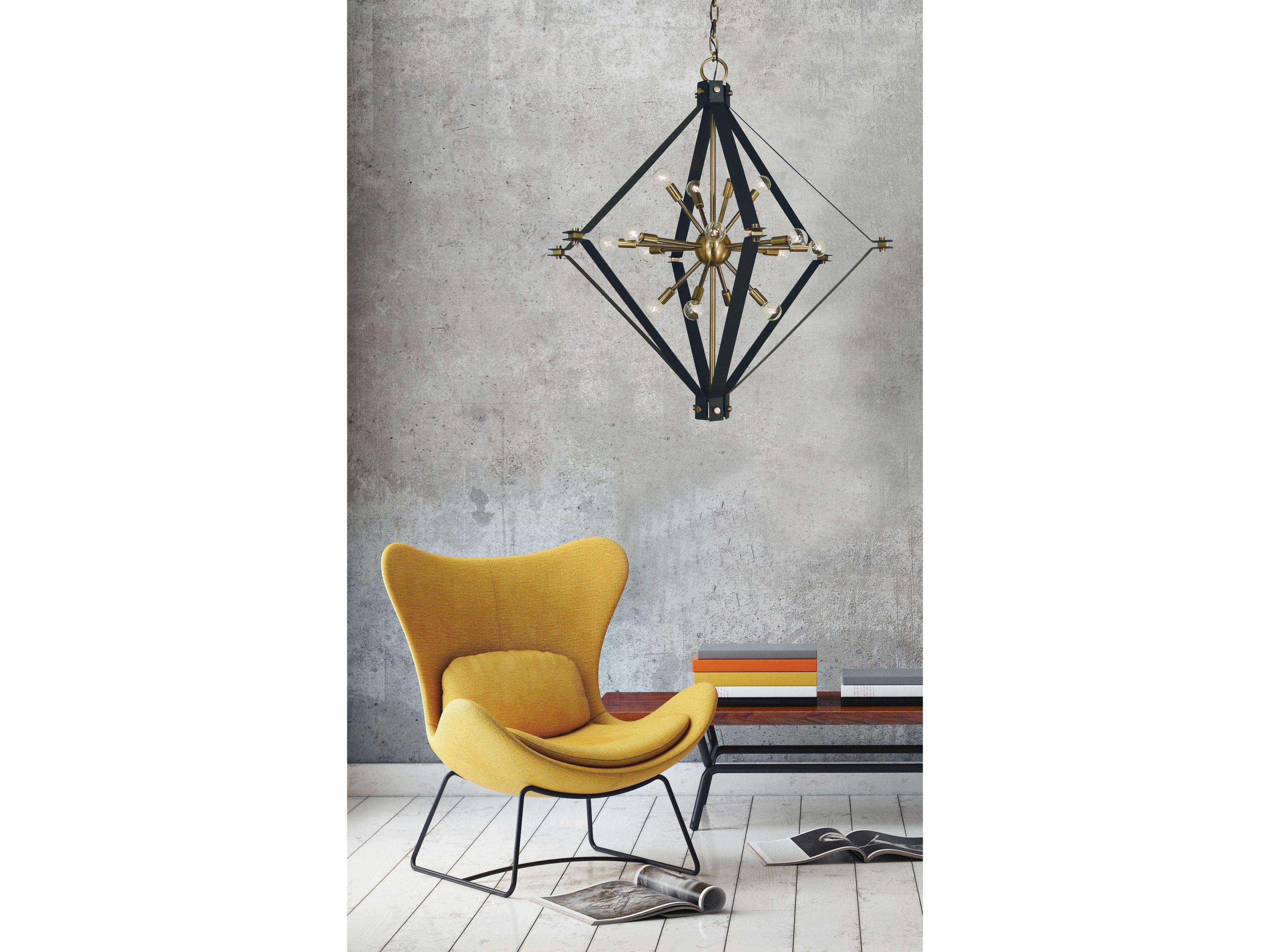 Framburg Axis 16-Light Geometric Chandelier
