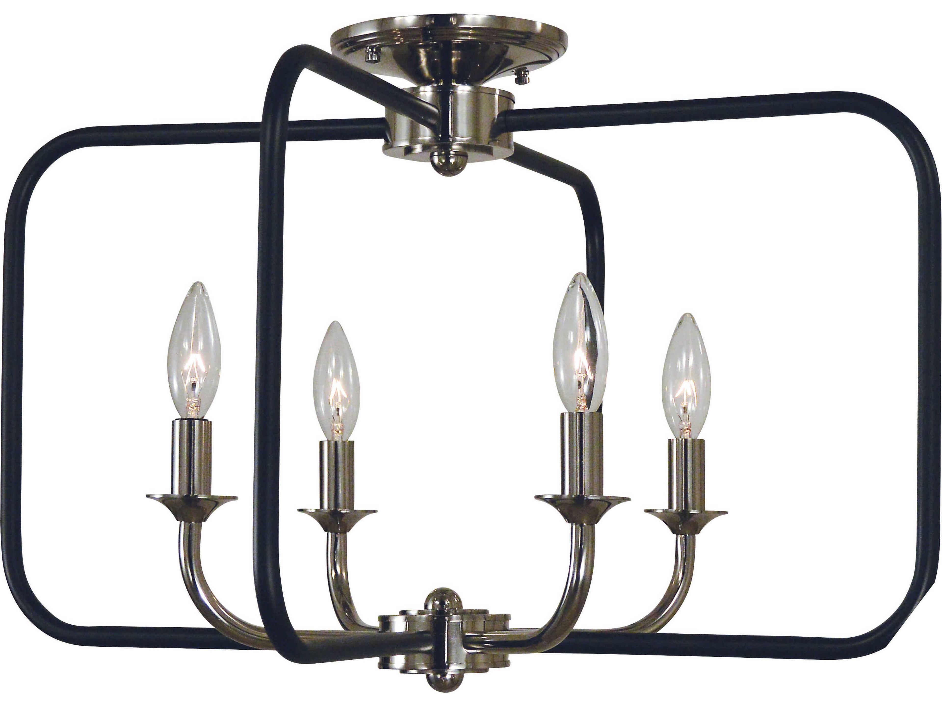 Boulevard 4-Light Semi Flush Mount