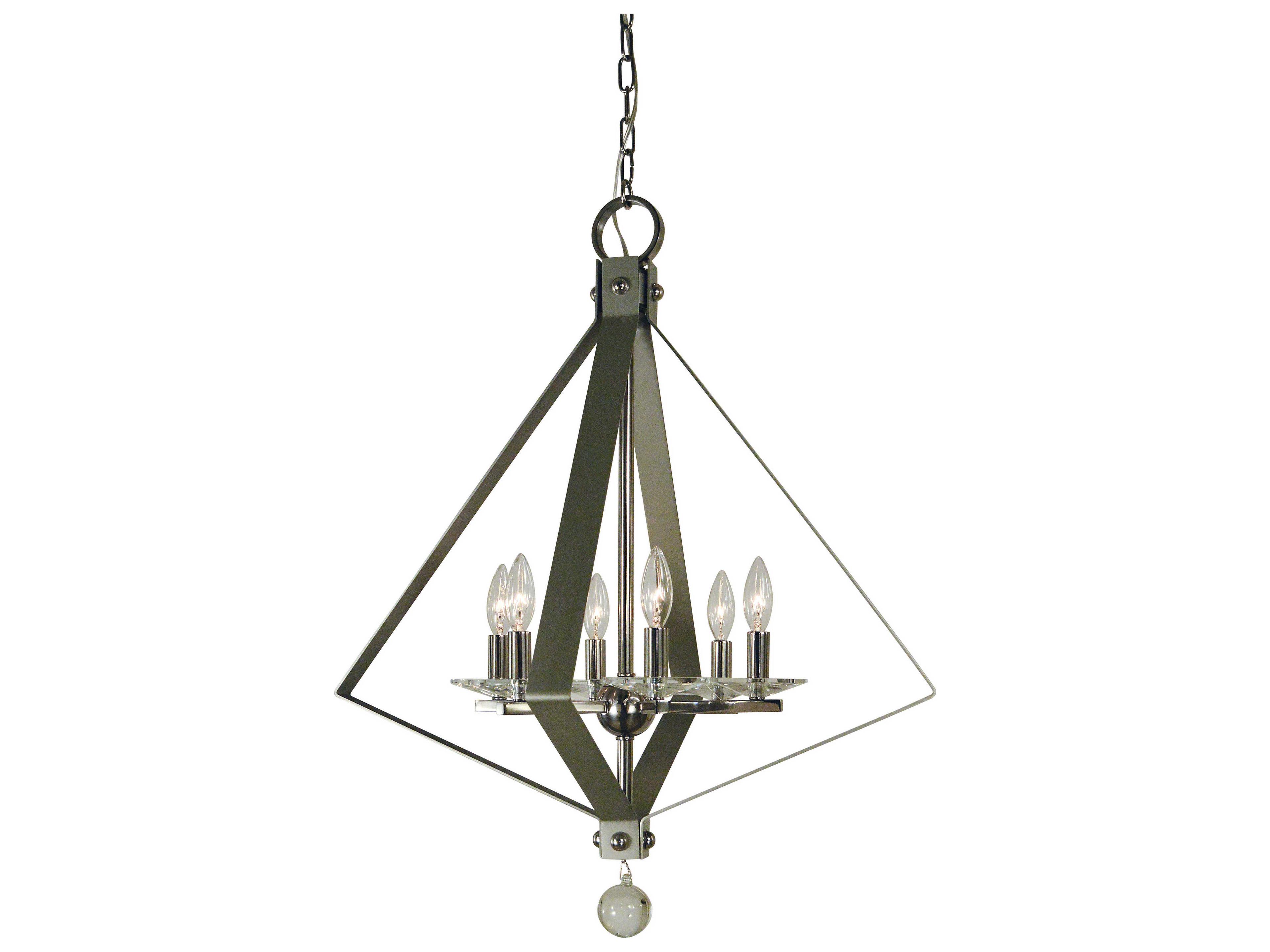 Ice 6-Light Geometric Chandelier