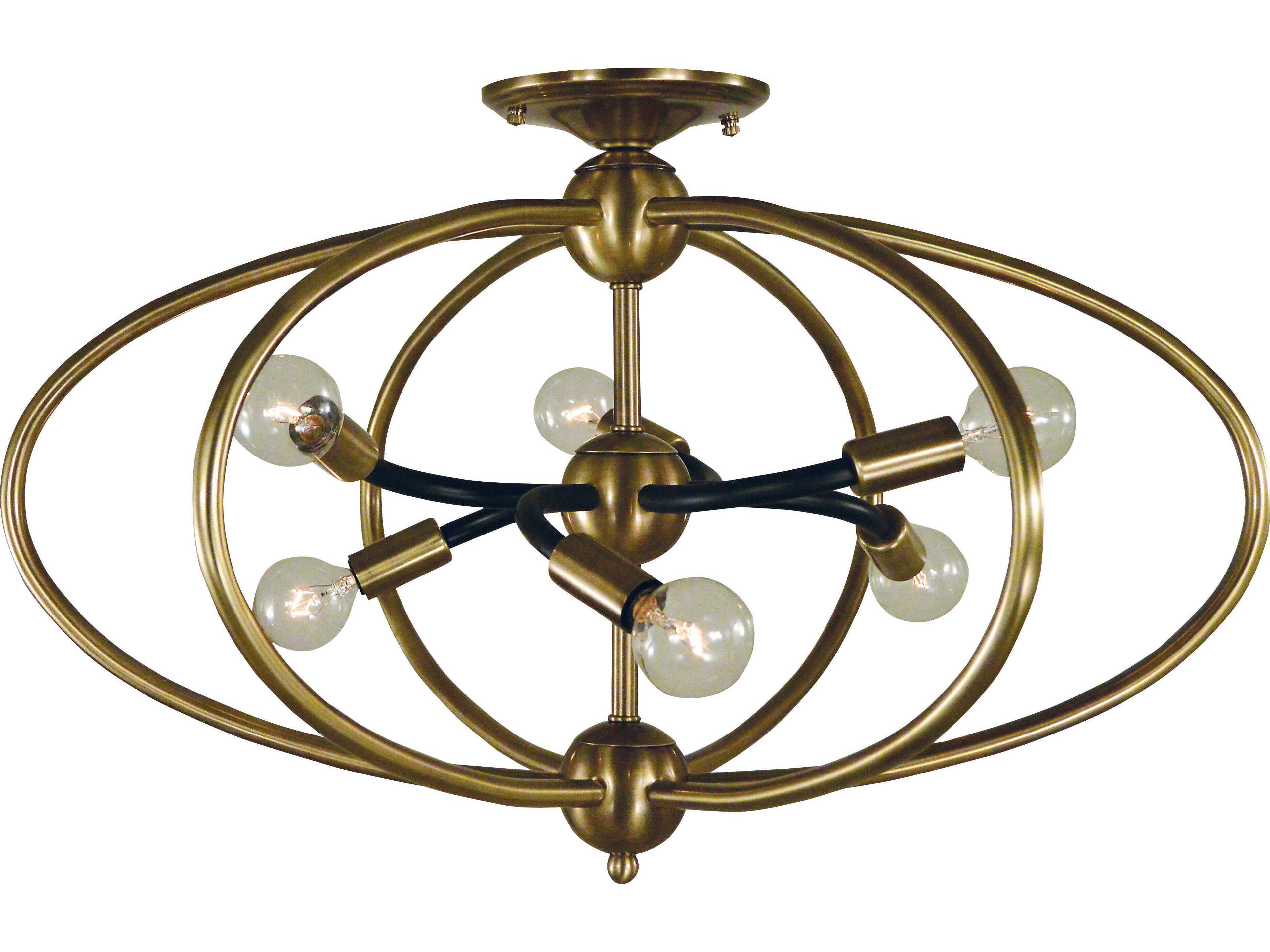 Orbit 6-Light Semi Flush Mount