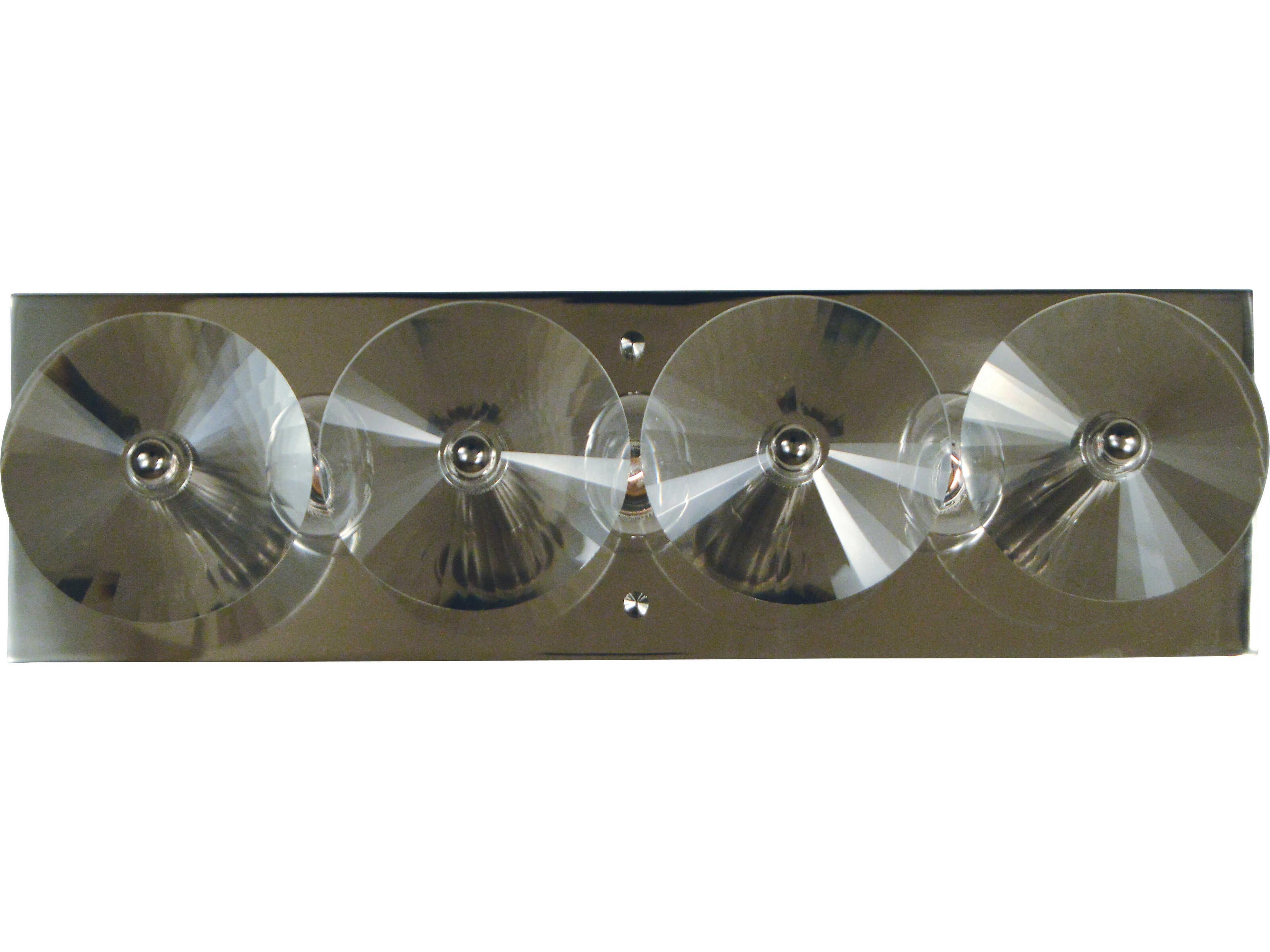 Patrice 3-Light Polished Nickel Vanity Light