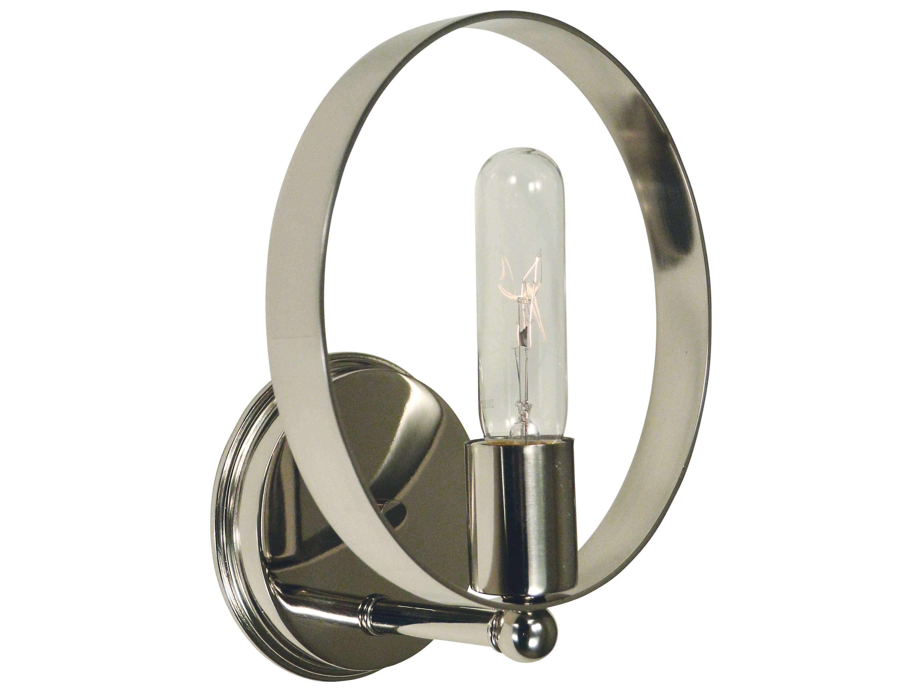 Copernicus 1-Light Polished Nickel Wall Sconce