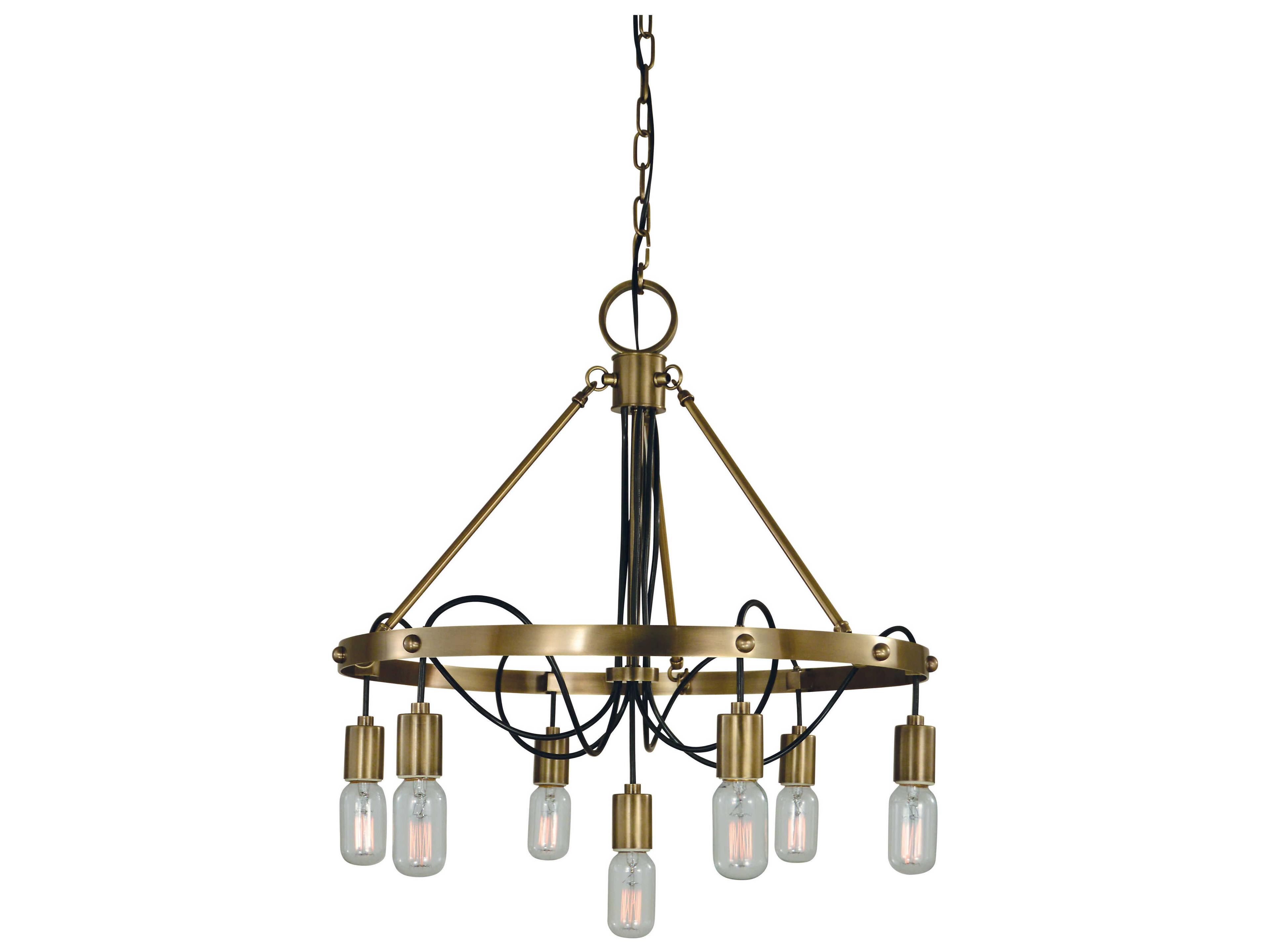 Felix 7-Light Antique Brass Chandelier