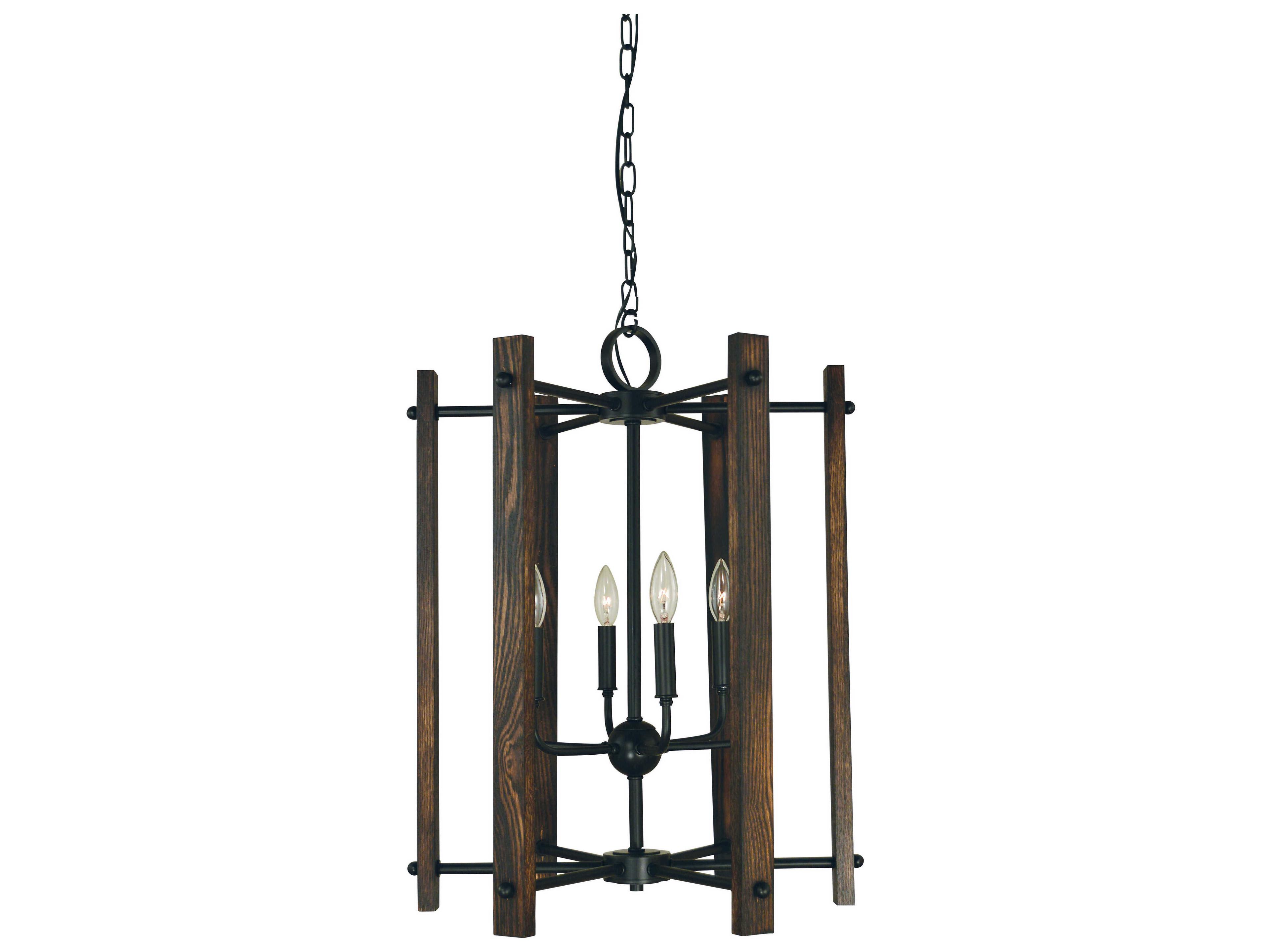 Modern Farmhouse 6-Light Matte Black Candelabra Chandelier