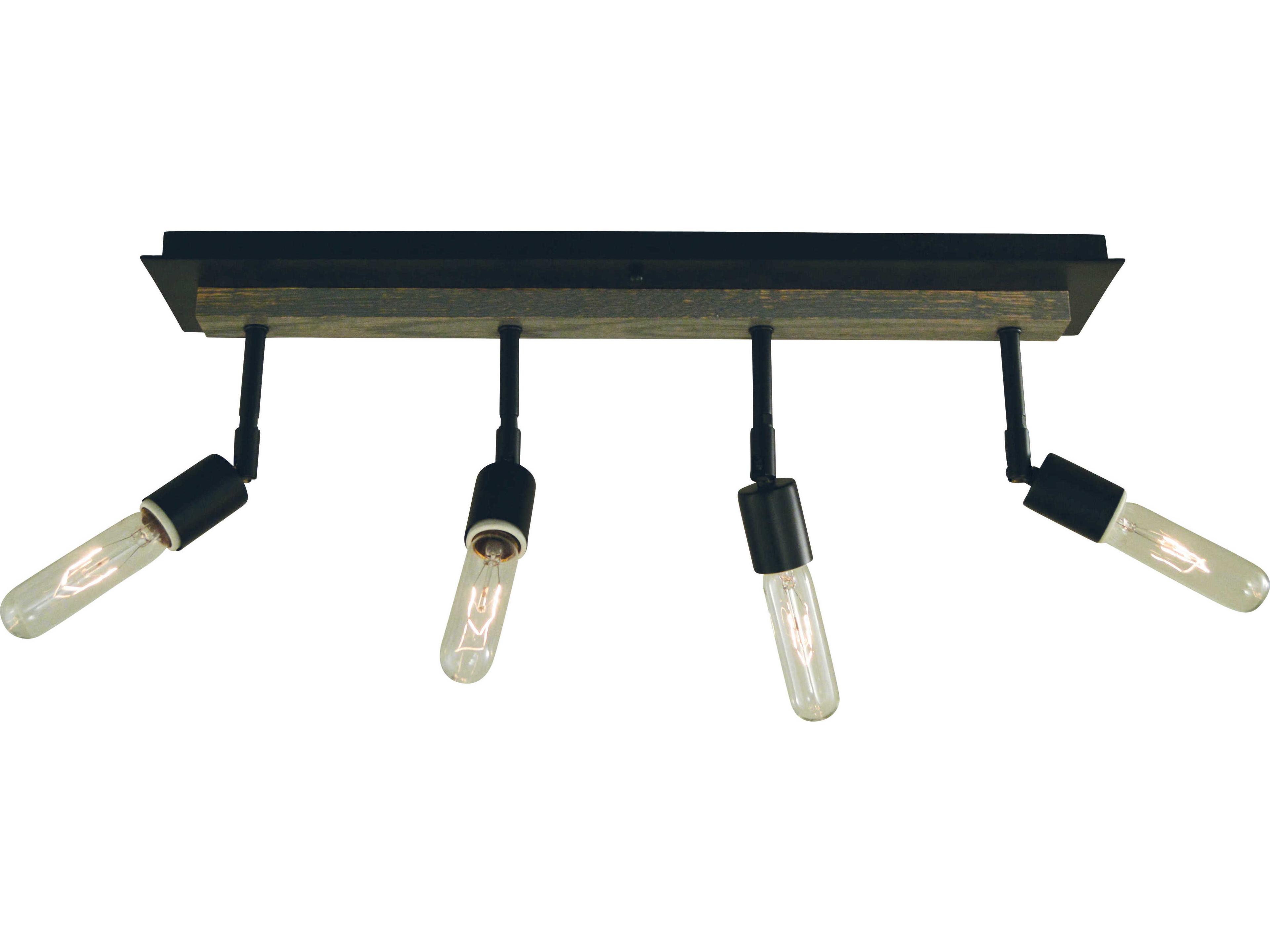 Framburg Loft 4-Light Matte Black Vanity Light