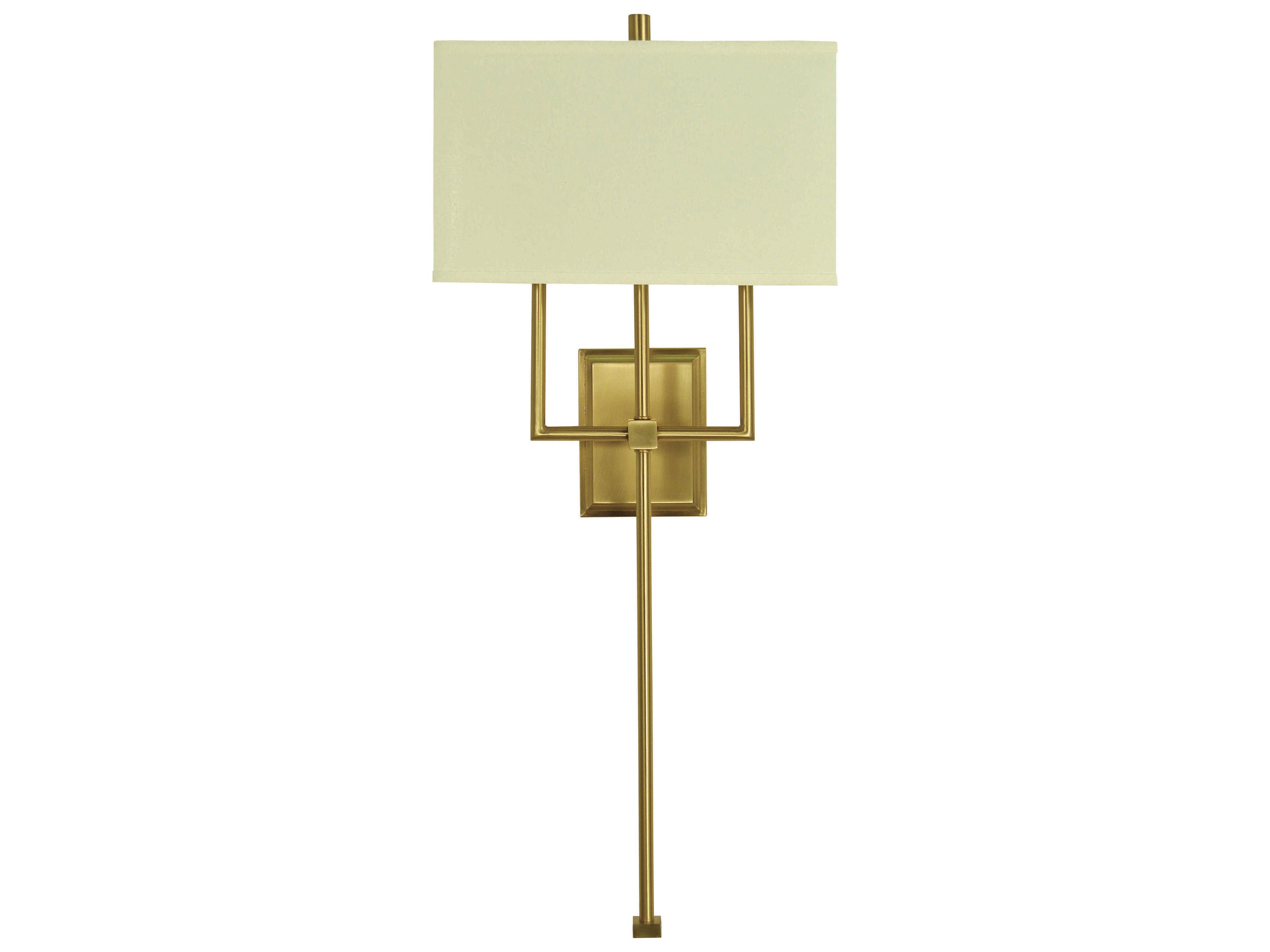 Framburg 2-Light Brushed Brass Wall Sconce