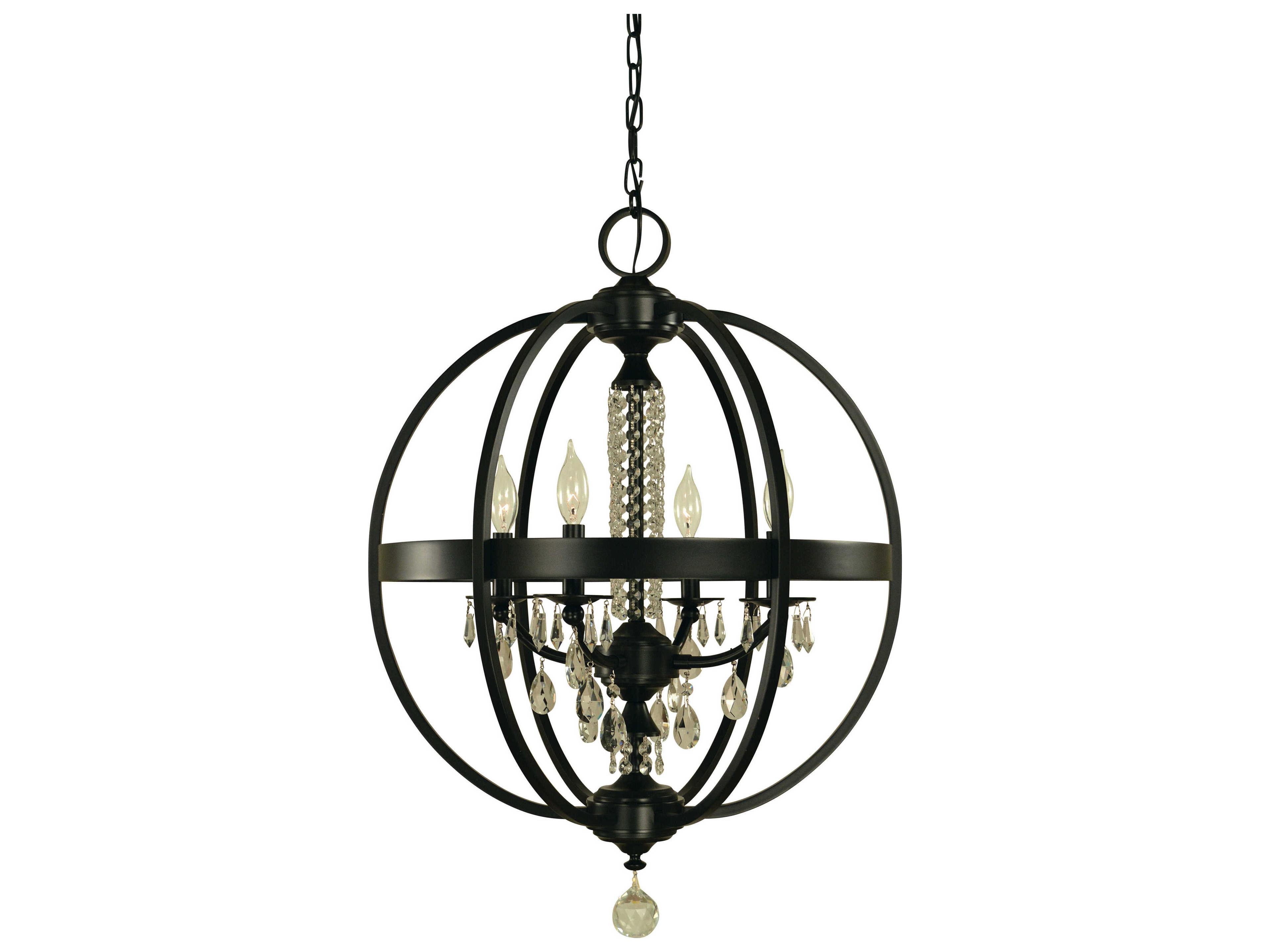 Olivia 4-Light Crystal Candelabra Chandelier