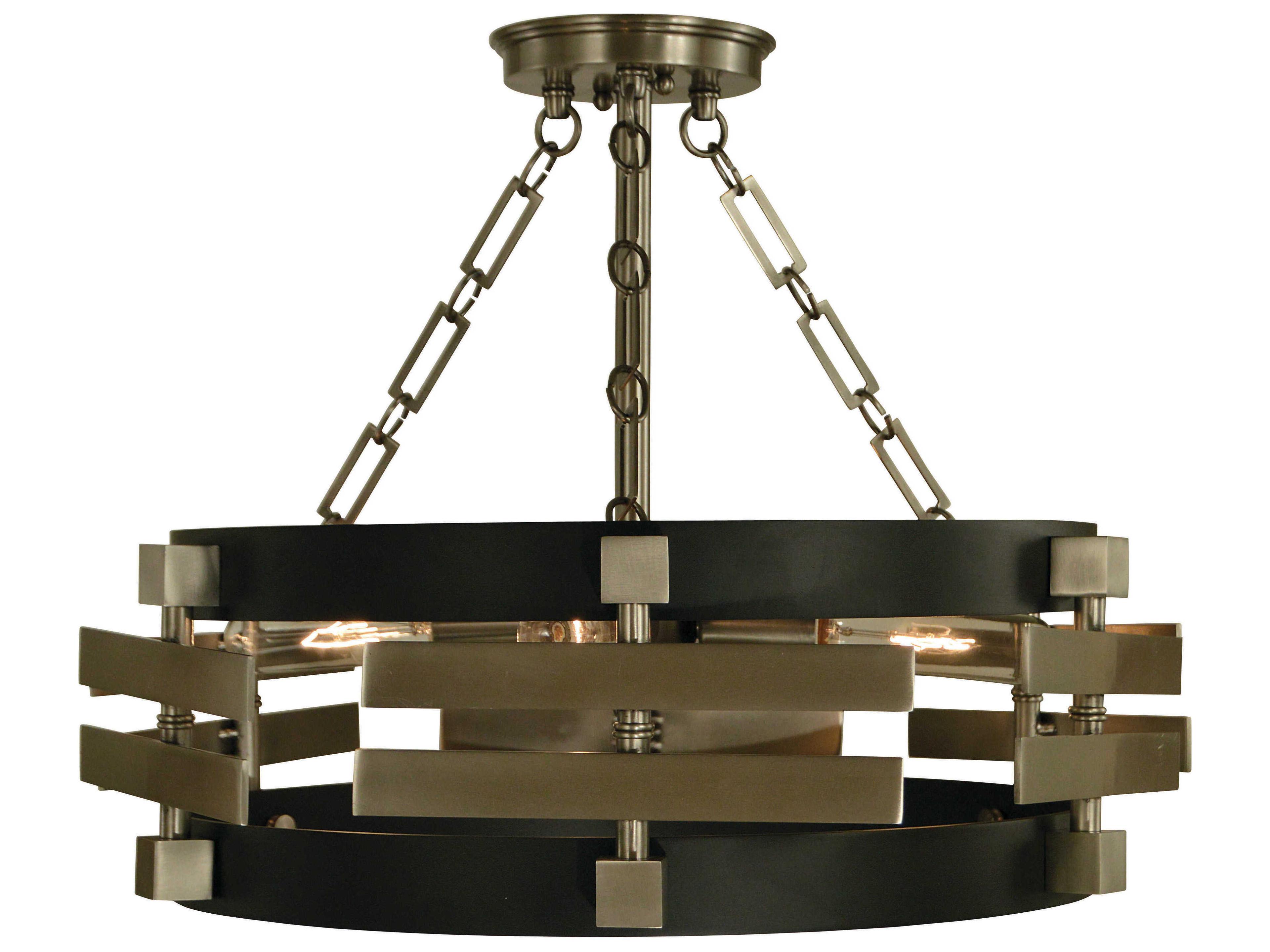 Eden 3-Light Drum Semi Flush Mount