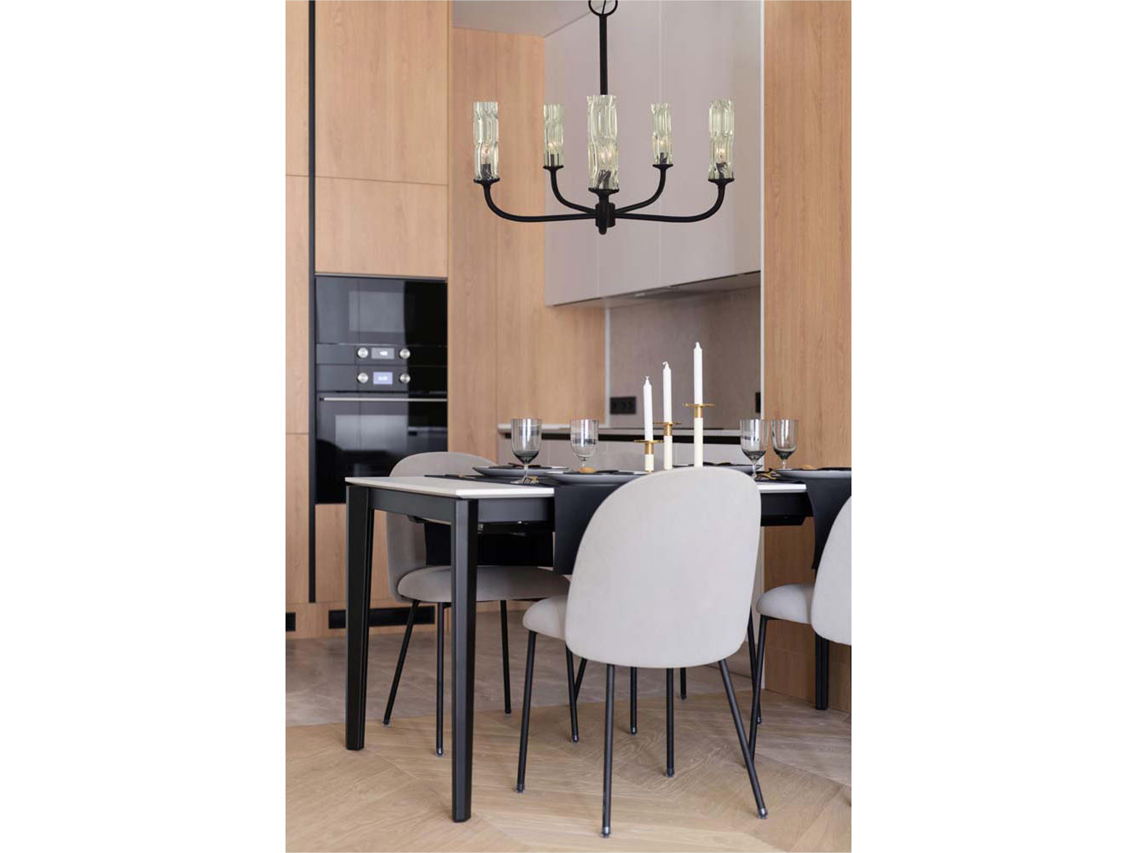 Framburg Kaia 5-Light Candelabra Cylinder Chandelier