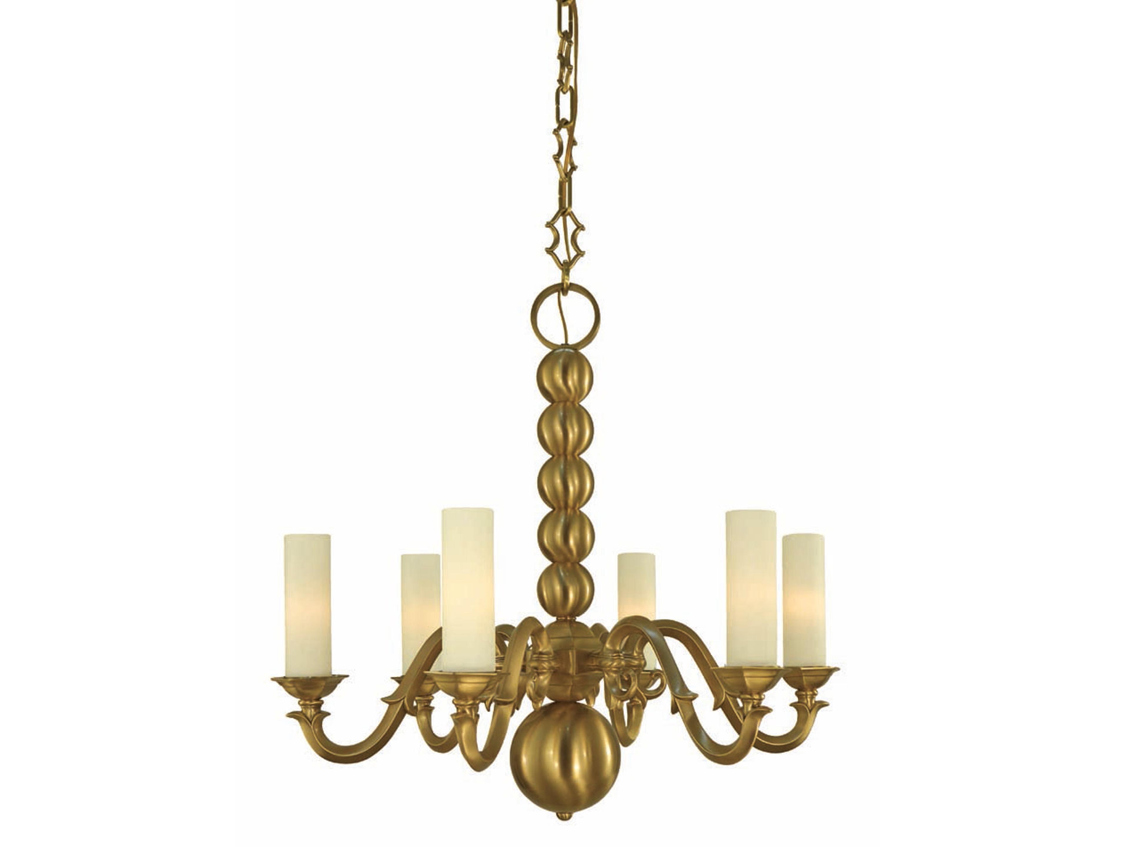 Louisville 6-Light Brushed Brass Traditional Candelabra Chandelier