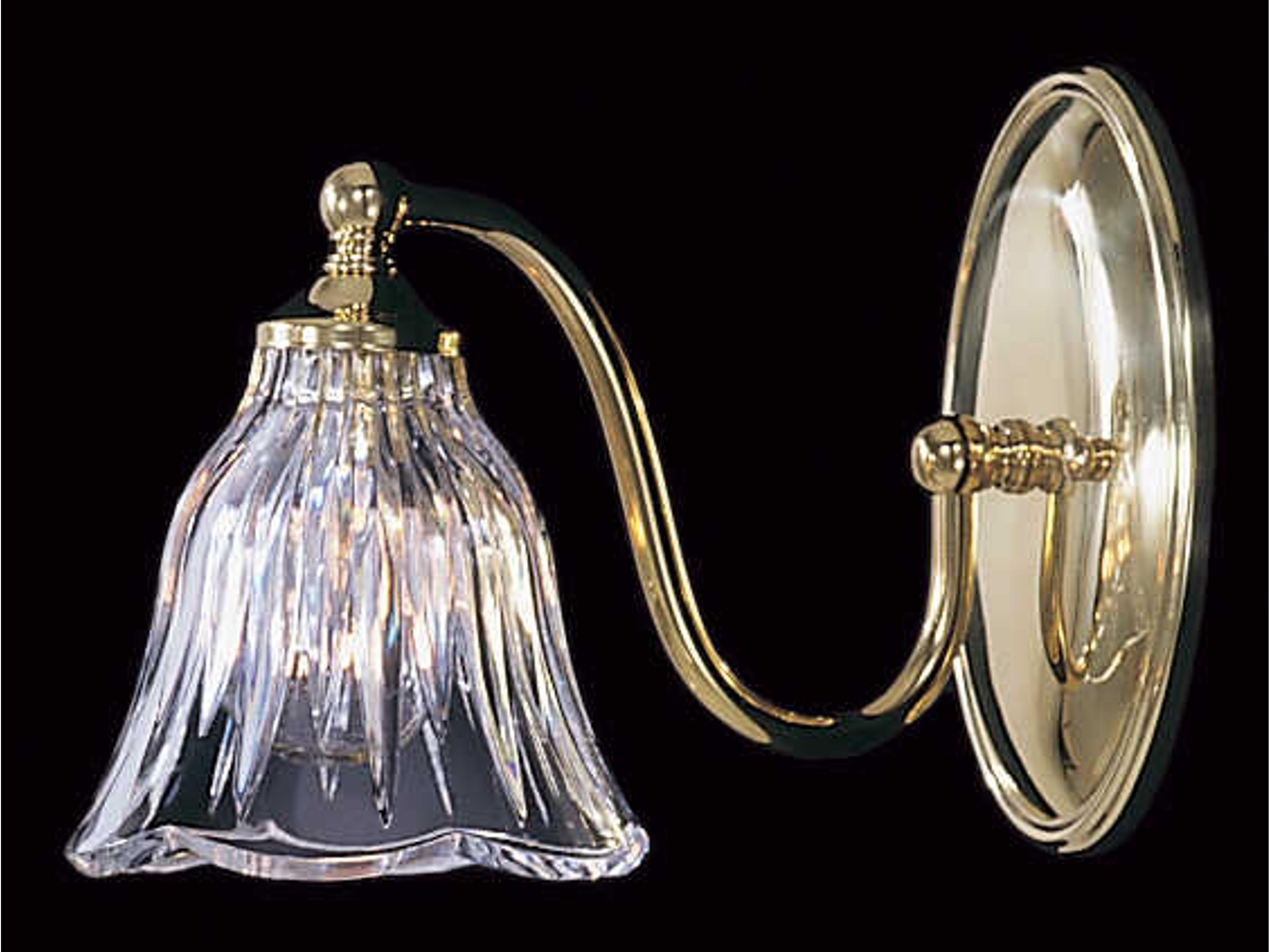 Geneva 1-Light Clear Crystal Wall Sconce