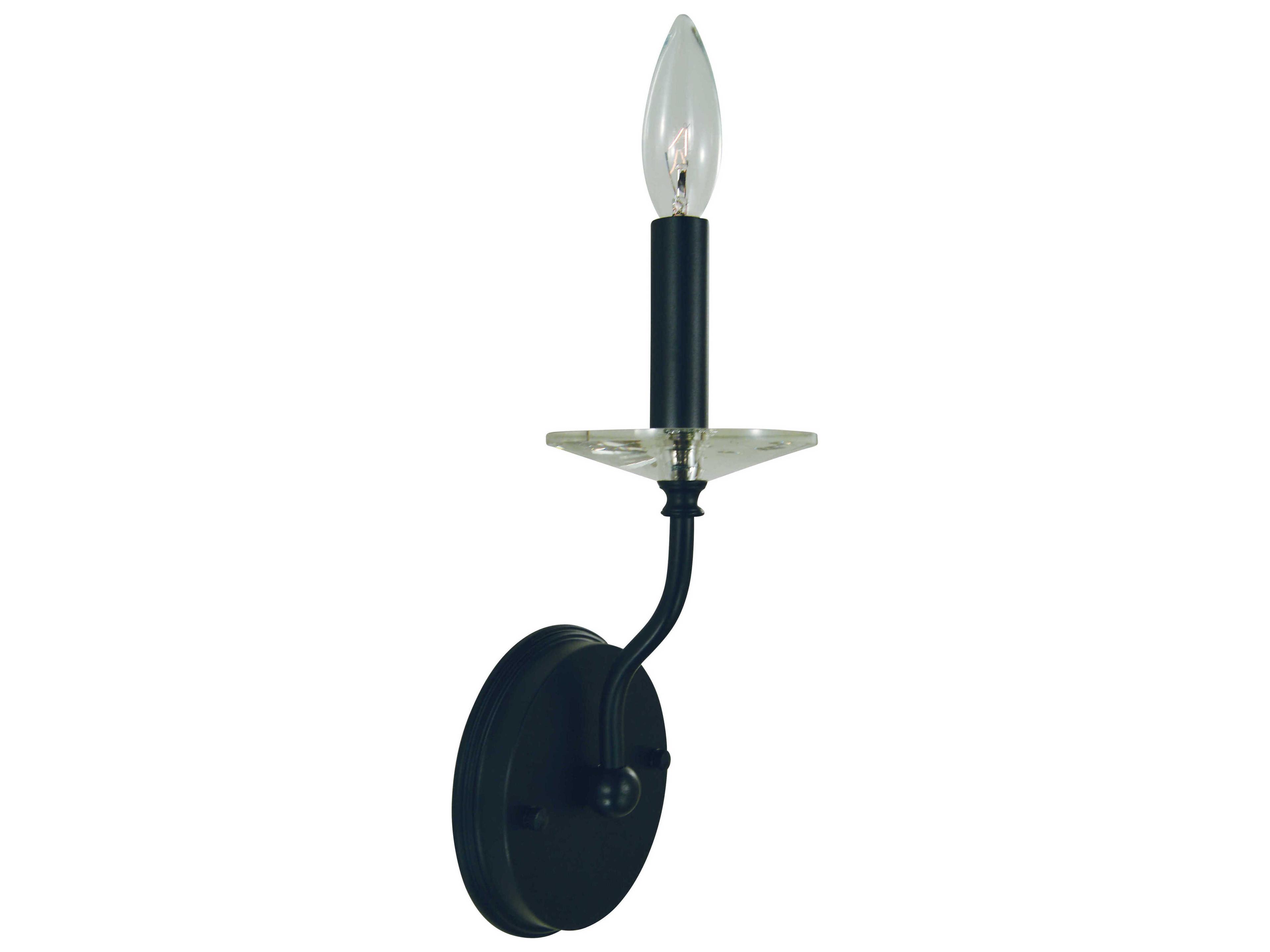 Ashley 1-Light Matte Black Wall Sconce