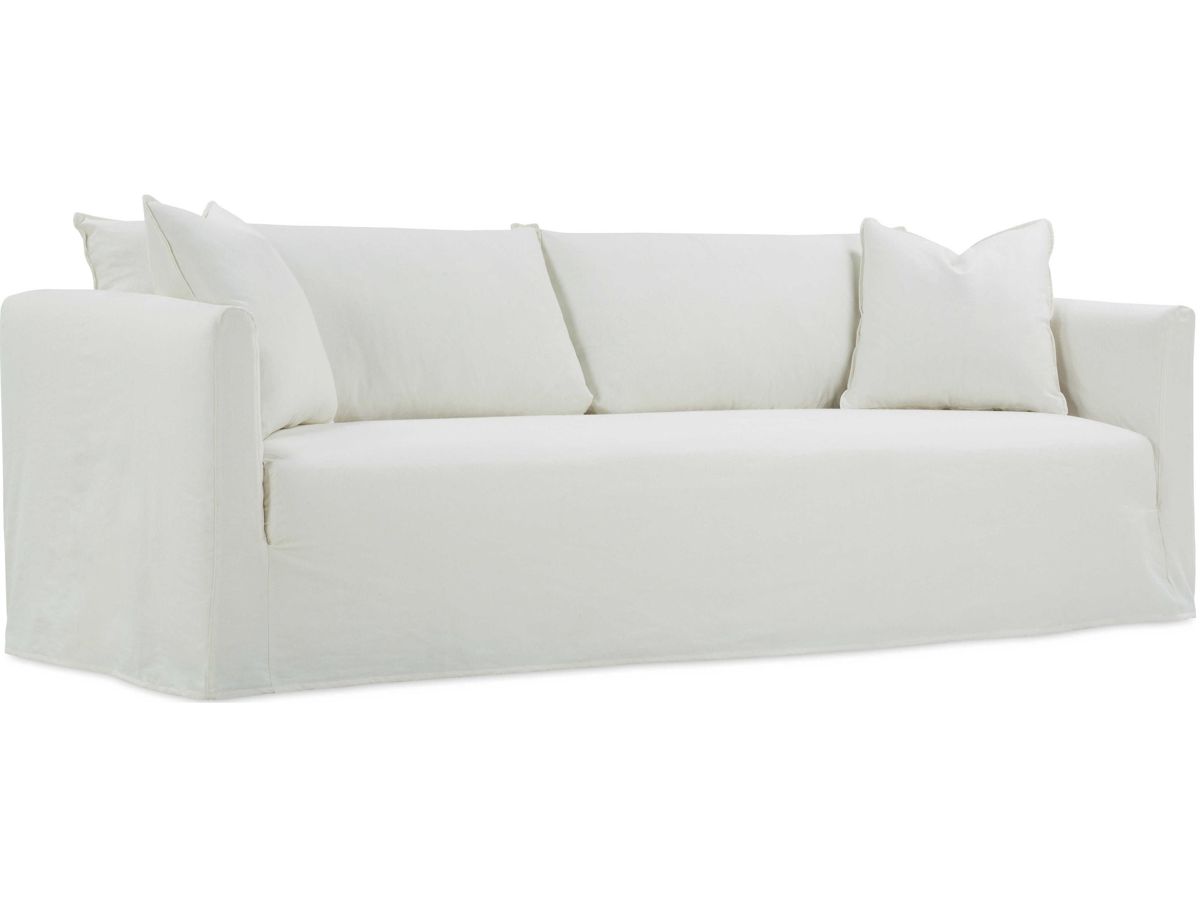 Alana White Upholstered Sofa with Slipcover