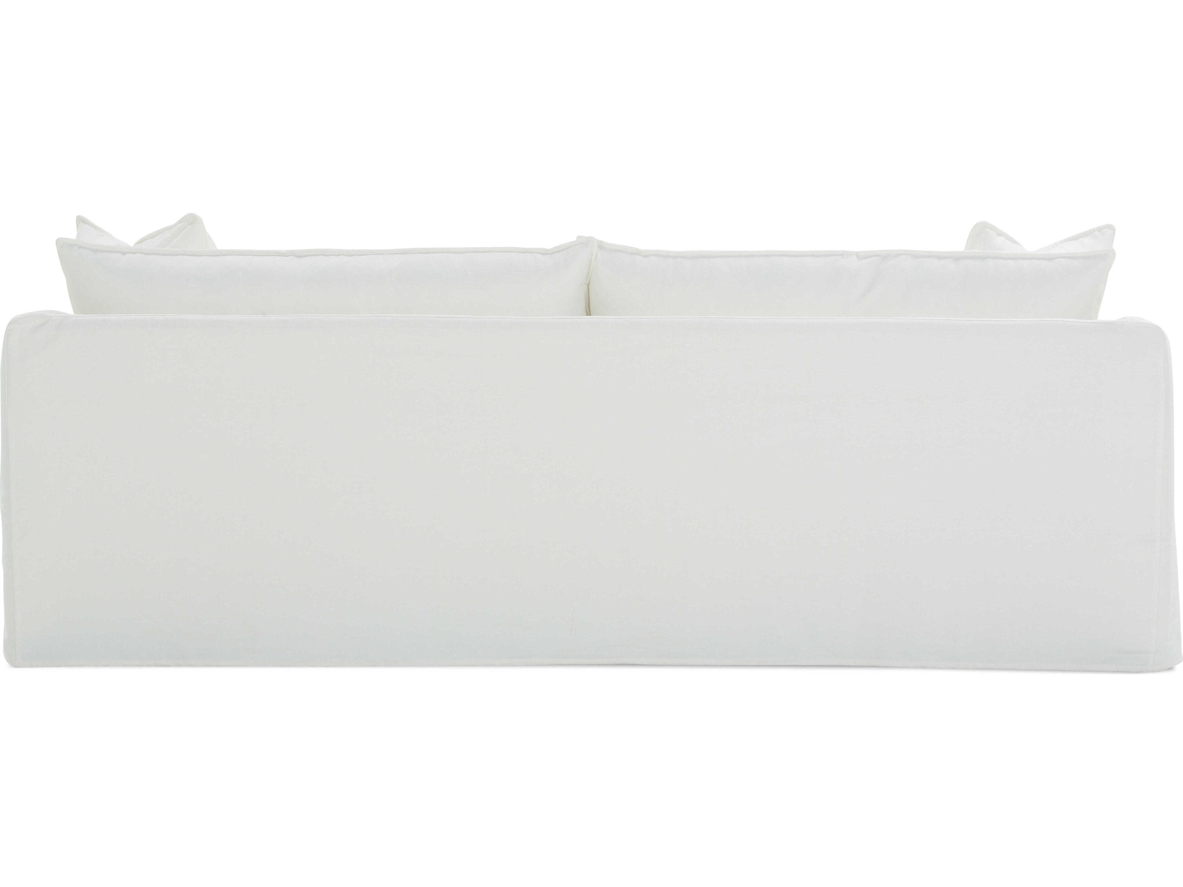 Rowe Alana White Upholstered Sofa with Slipcover