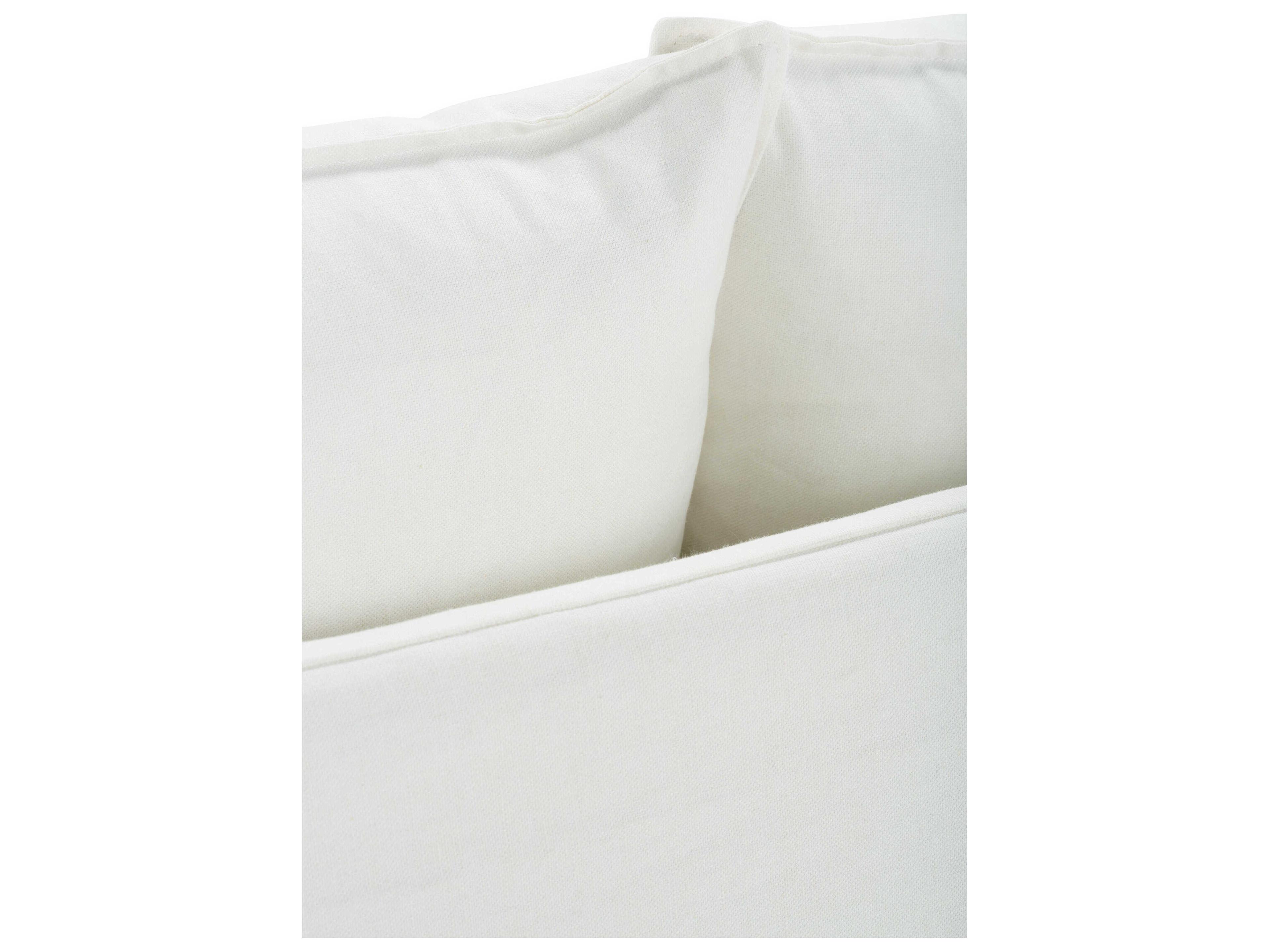 Rowe Alana White Upholstered Sofa with Slipcover