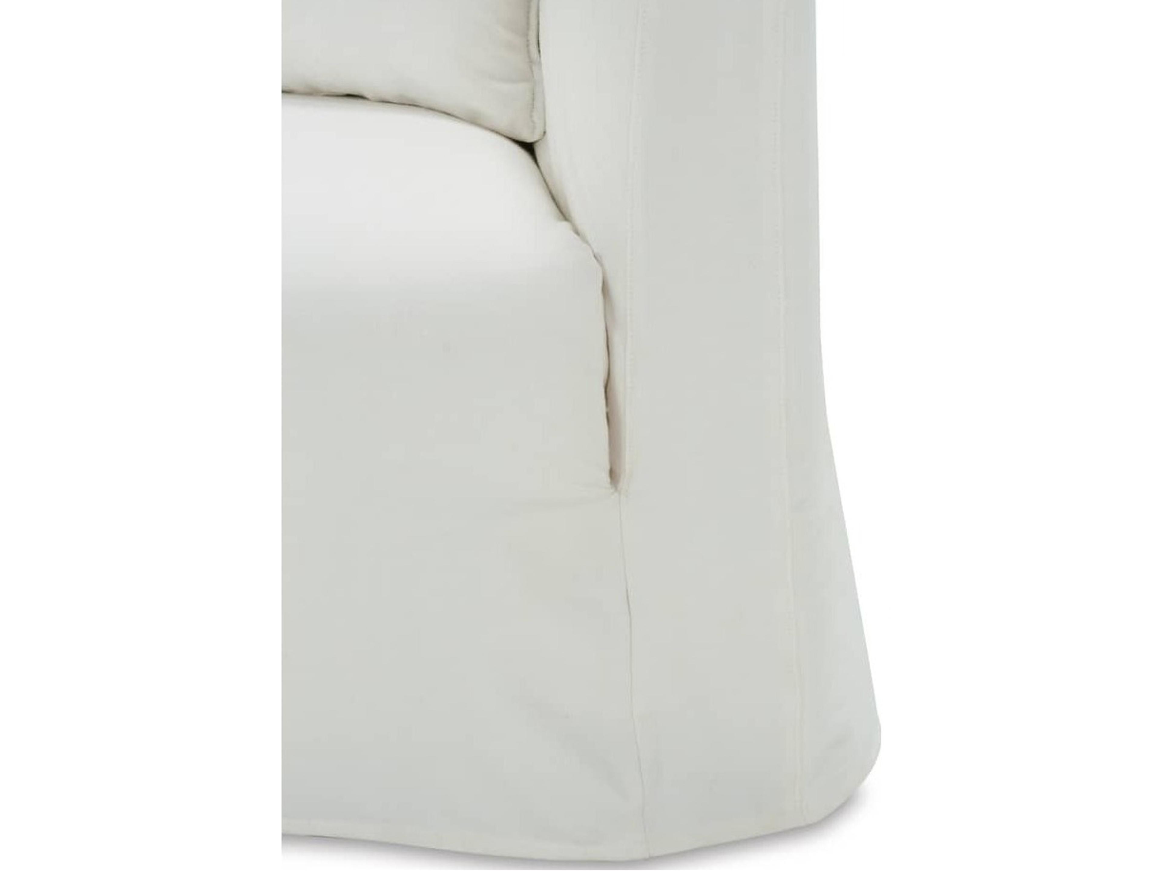 Rowe Alana White Upholstered Slip Sofa