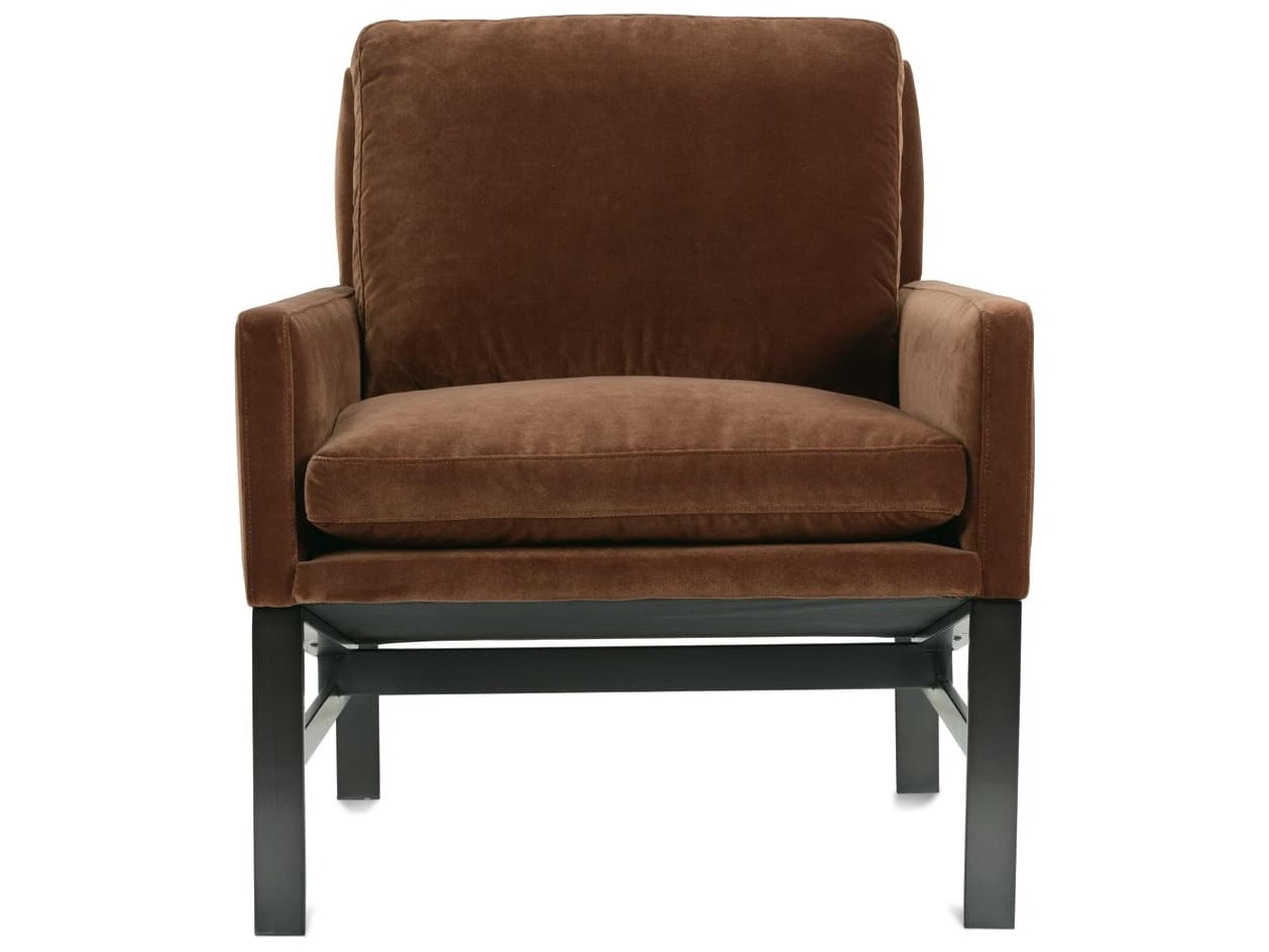 Rowe Atticus Brown Fabric Accent Chair