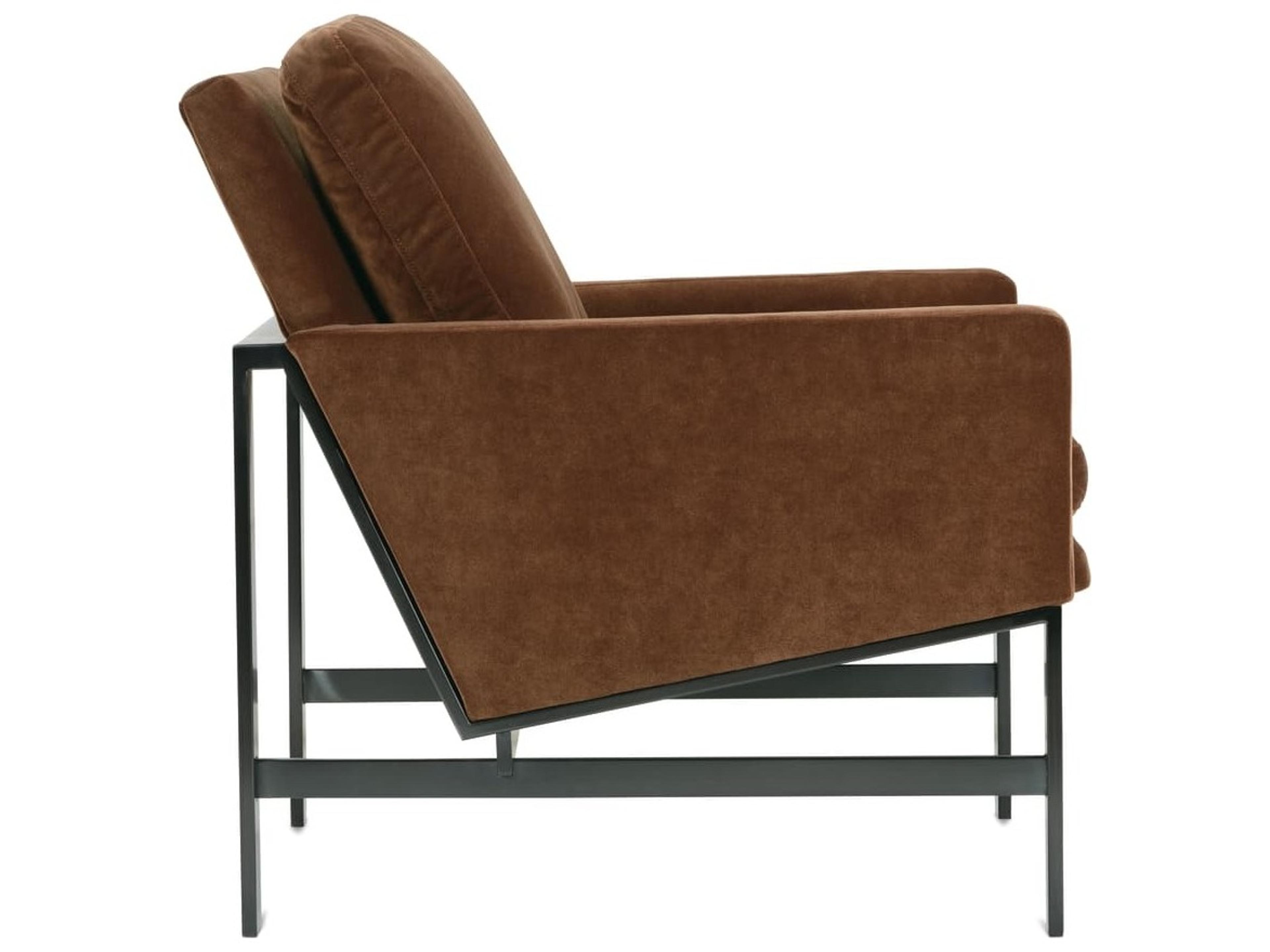 Rowe Atticus Brown Fabric Accent Chair